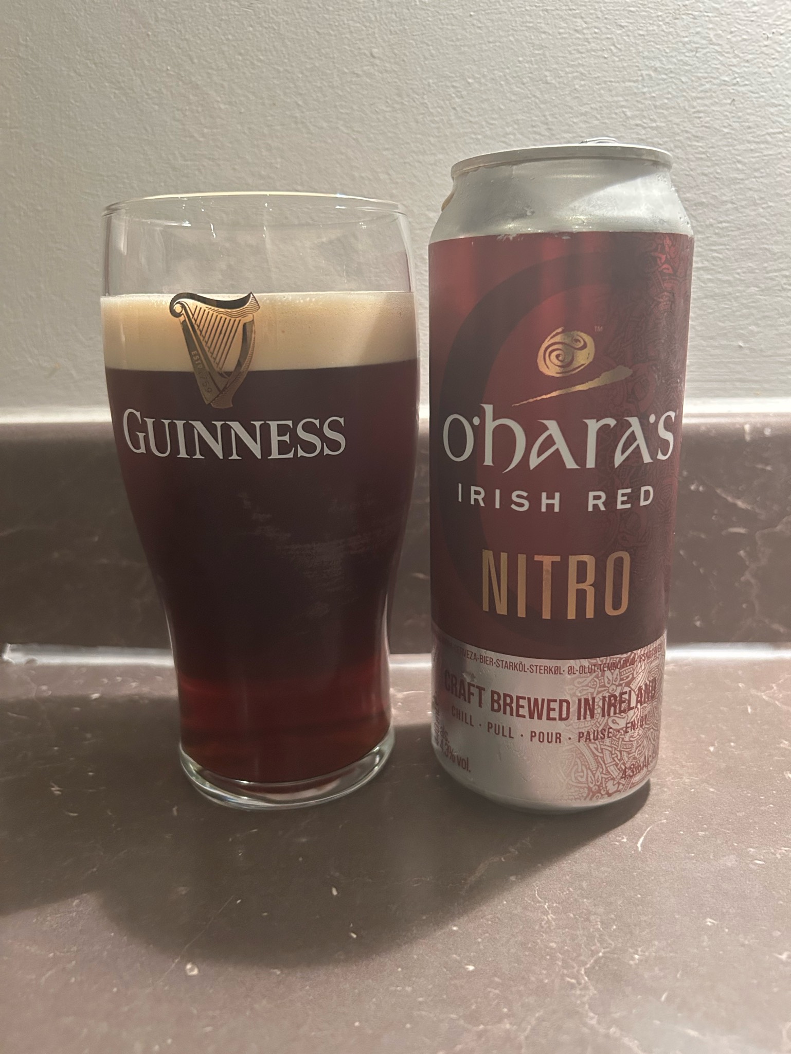 O'Hara's Irish Red Nitro, Ireland