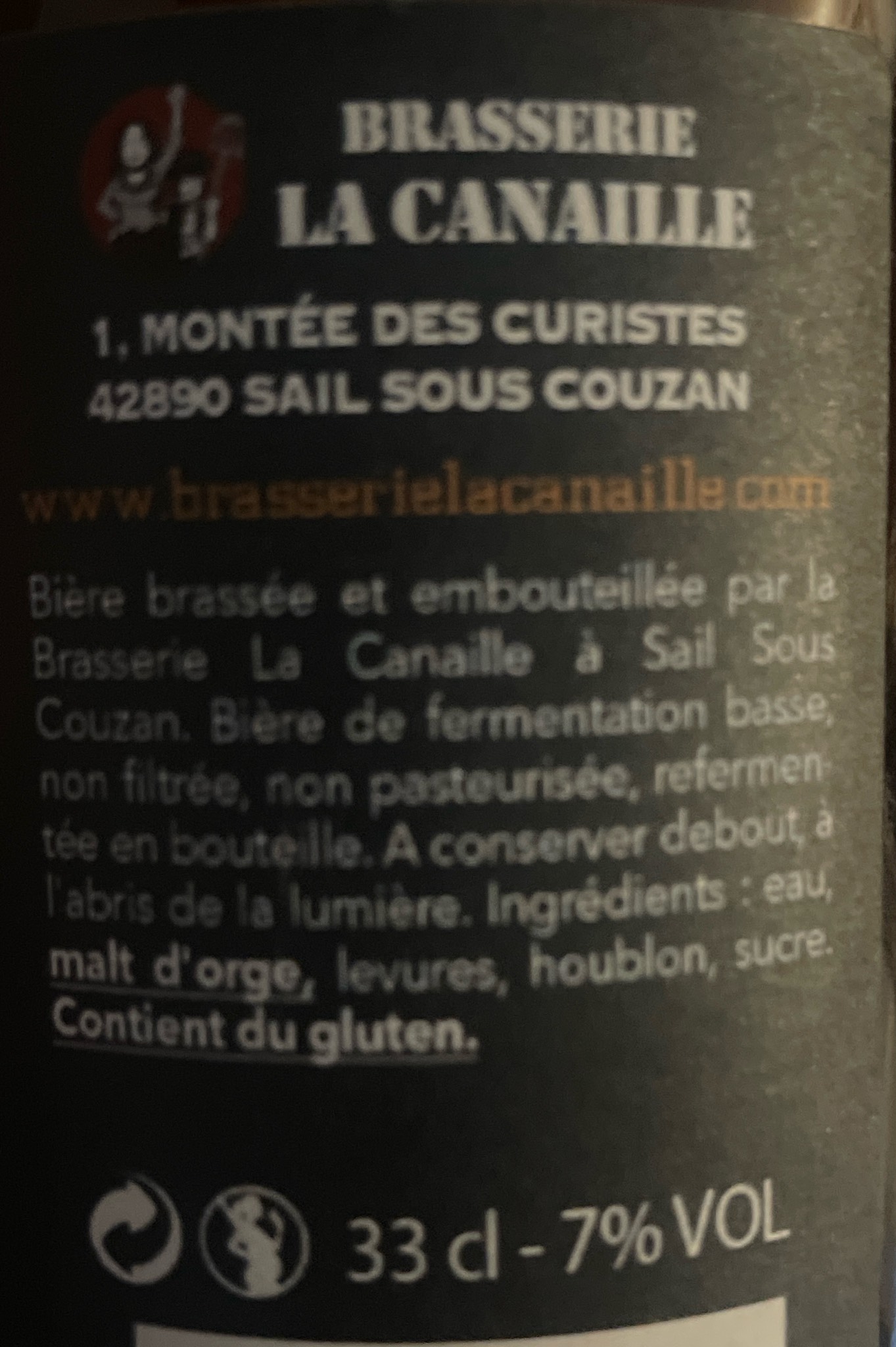 Les Canailles Internationales DoppelBock, Brasserie La Canaille
