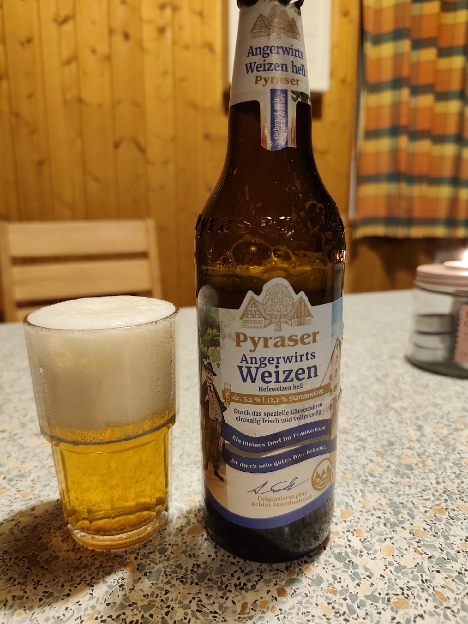 Pyraser Angerwirts Weizen Hefeweizen hell, Germany