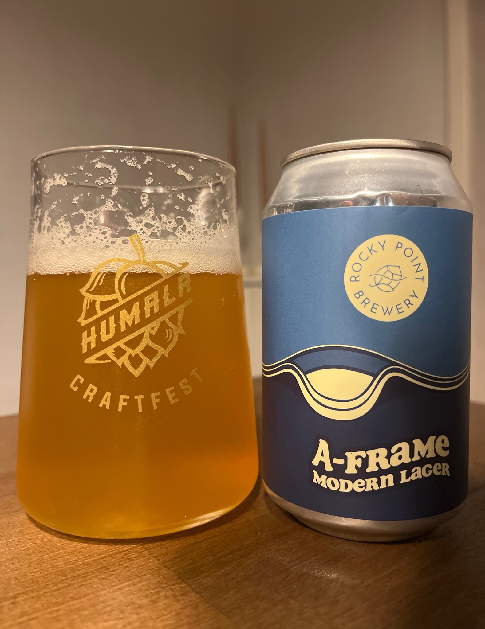A-Frame Modern Lager, Rocky Point Brewery