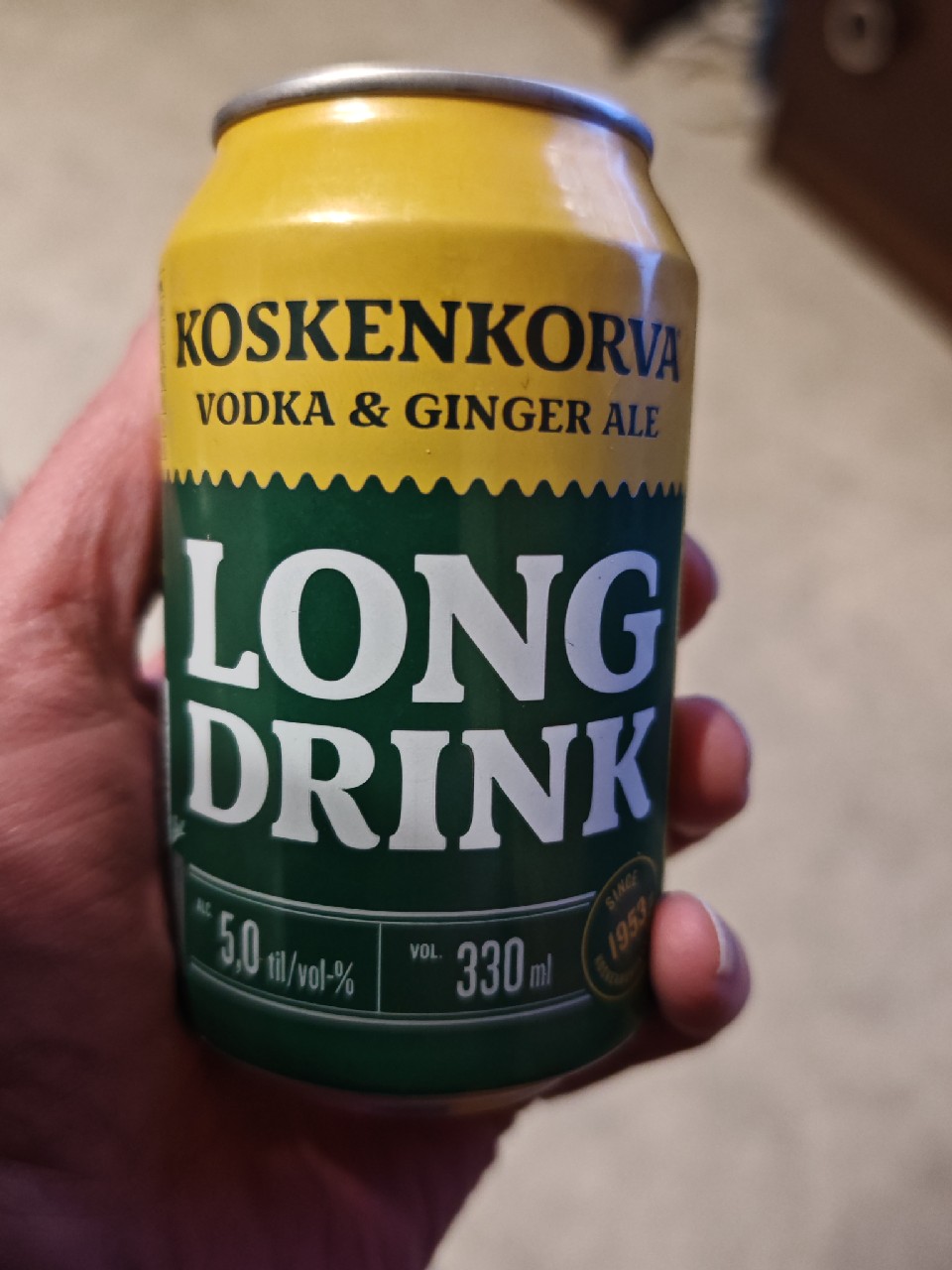 Koskenkorva Long Drink Vodka & Ginger Ale, Finland