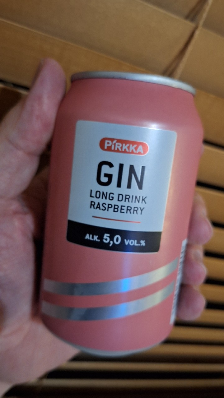 Pirkka GIN Raspberry Long Drink, Finland