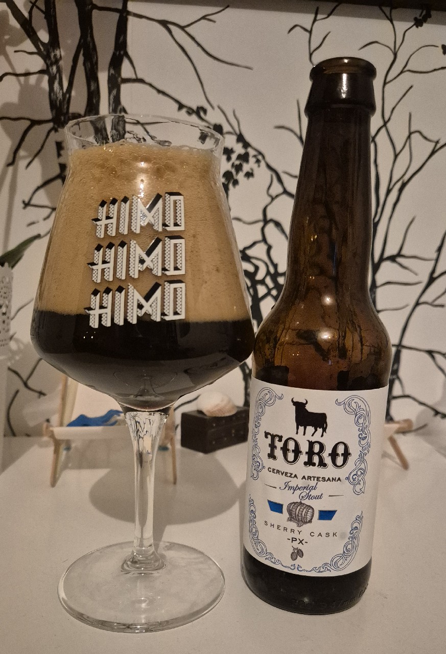 Toro Cerveza Artesana Imperial Stout Sherry Cask PX, Cerveza Mica