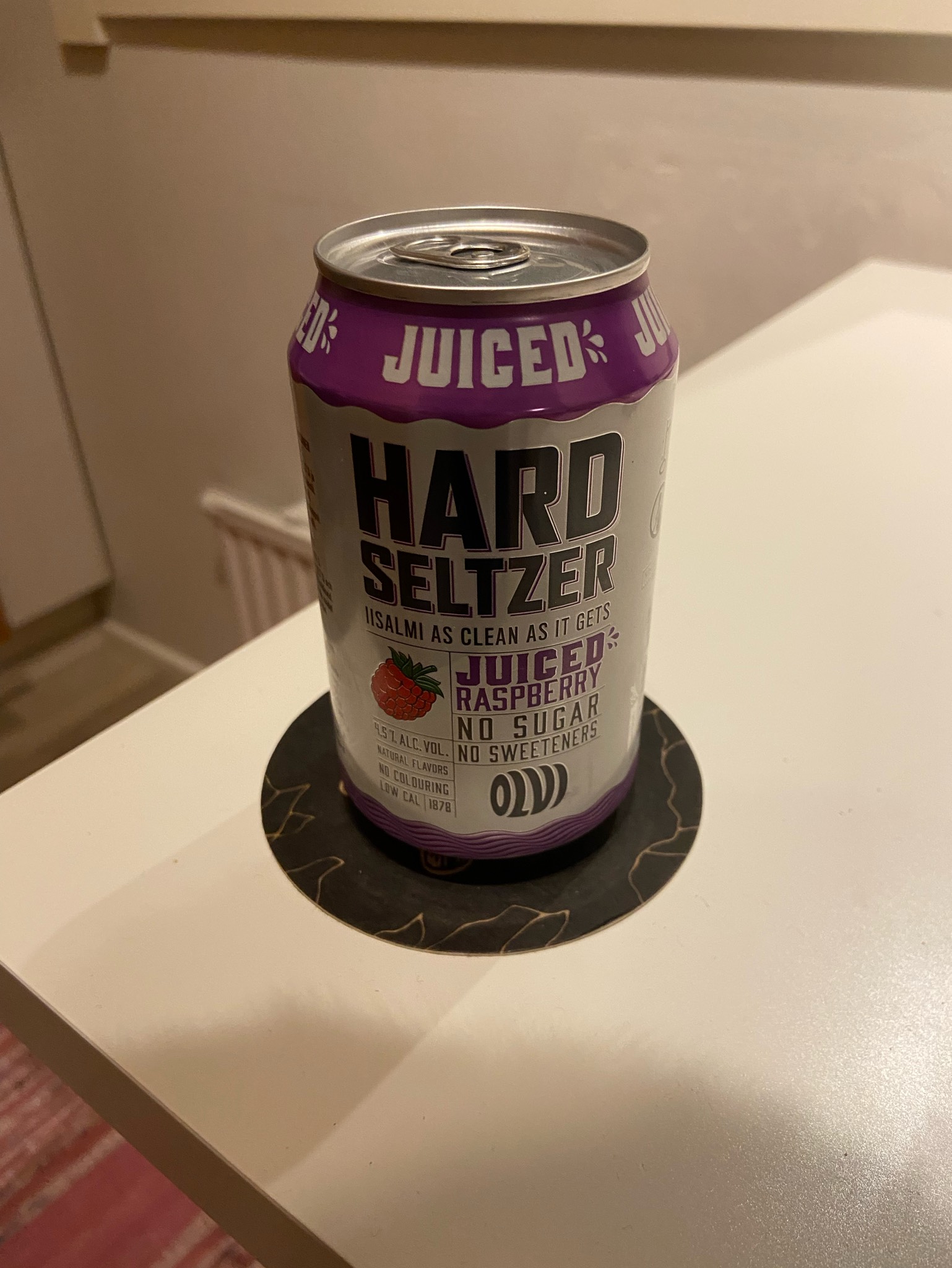 Hard Seltzer Juiced Raspberry, Finland