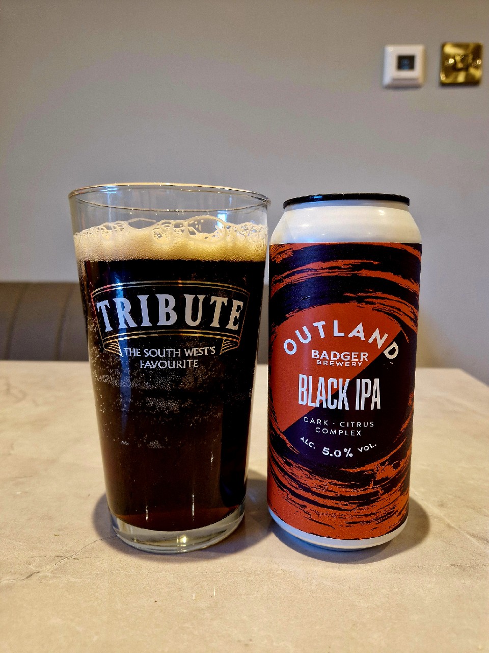 Outland black IPA, England