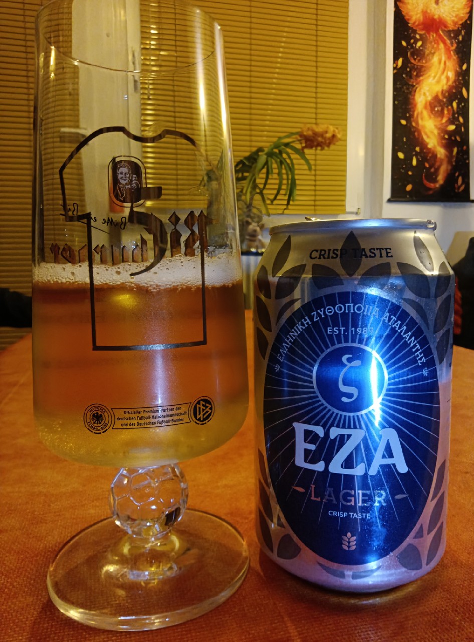 EZA Fine Lager / εζα Fine Lager, Hellenic Breweries of Atalanti - EZA