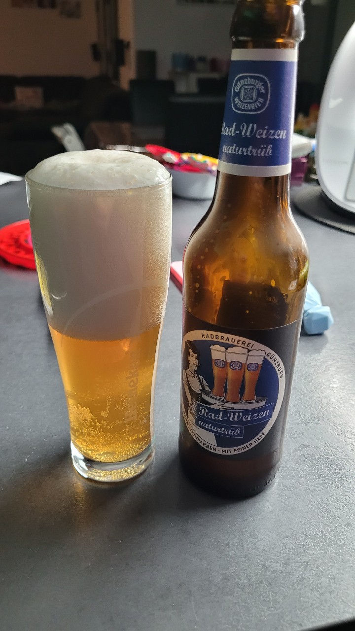 Günzburger Rad-Weizen Naturtrüb, Radbrauerei Gebr. Bucher