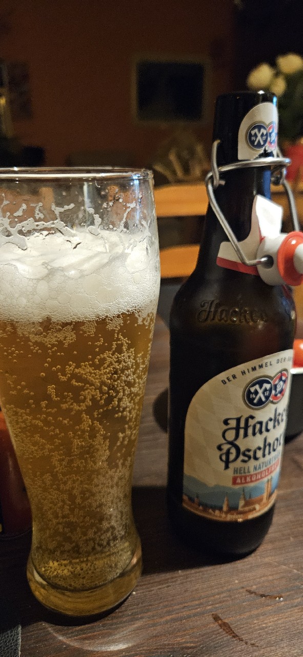 Hacker Pschorr Hell Naturtrüb alkoholfrei, Germany
