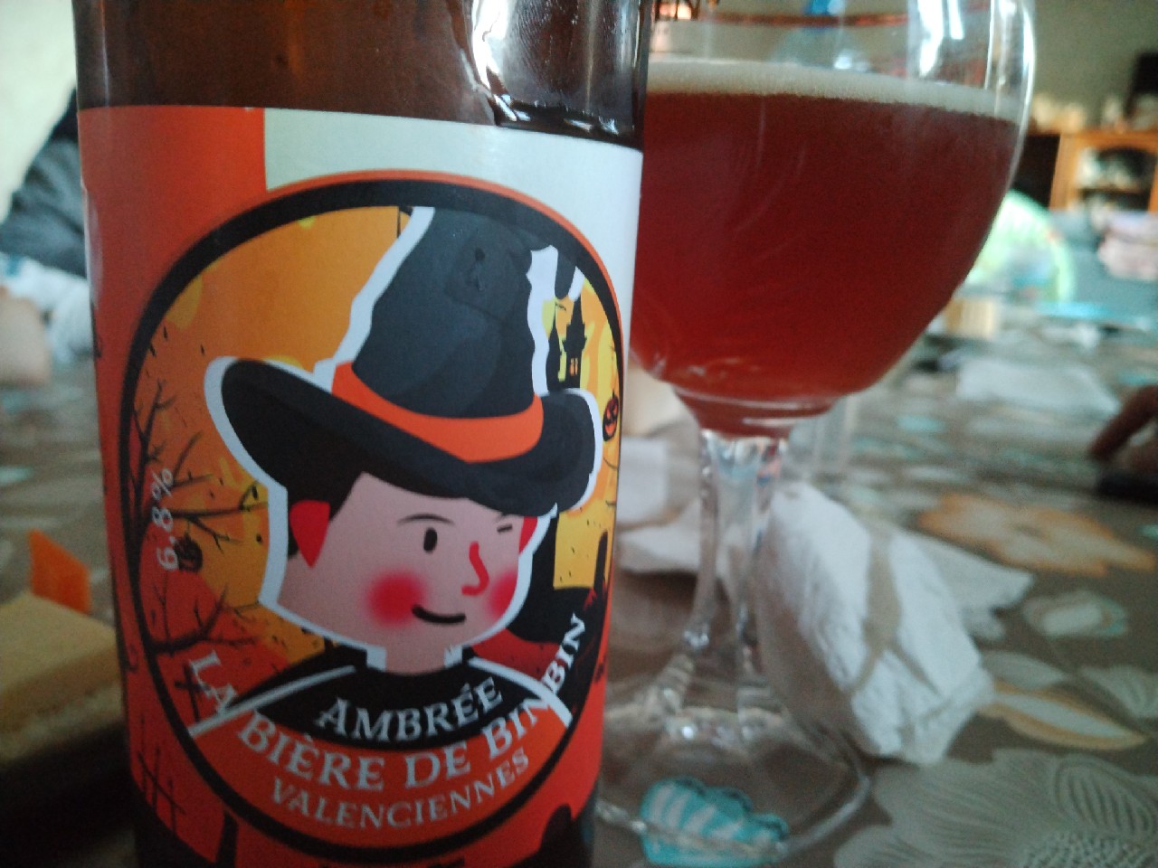 la biere de binbin ambrée, Brasserie De La Villette