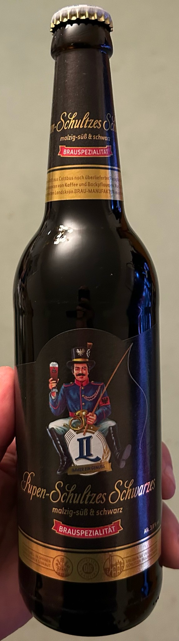 Pupen-Schultzes Schwarzes, Landskron Brauerei