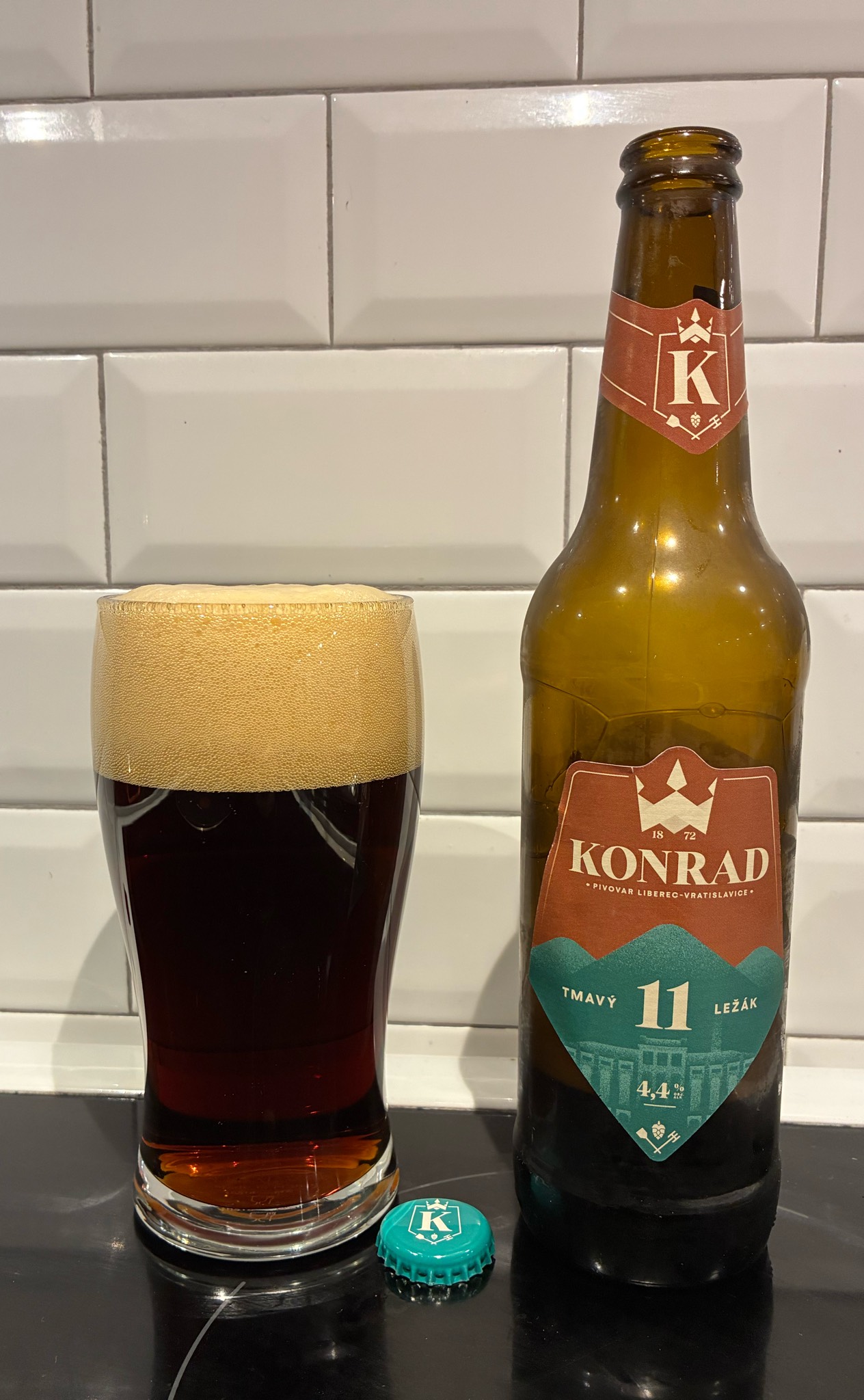 Konrad 11° Tmavý Ležák, Pivovar Liberec Vratislavice