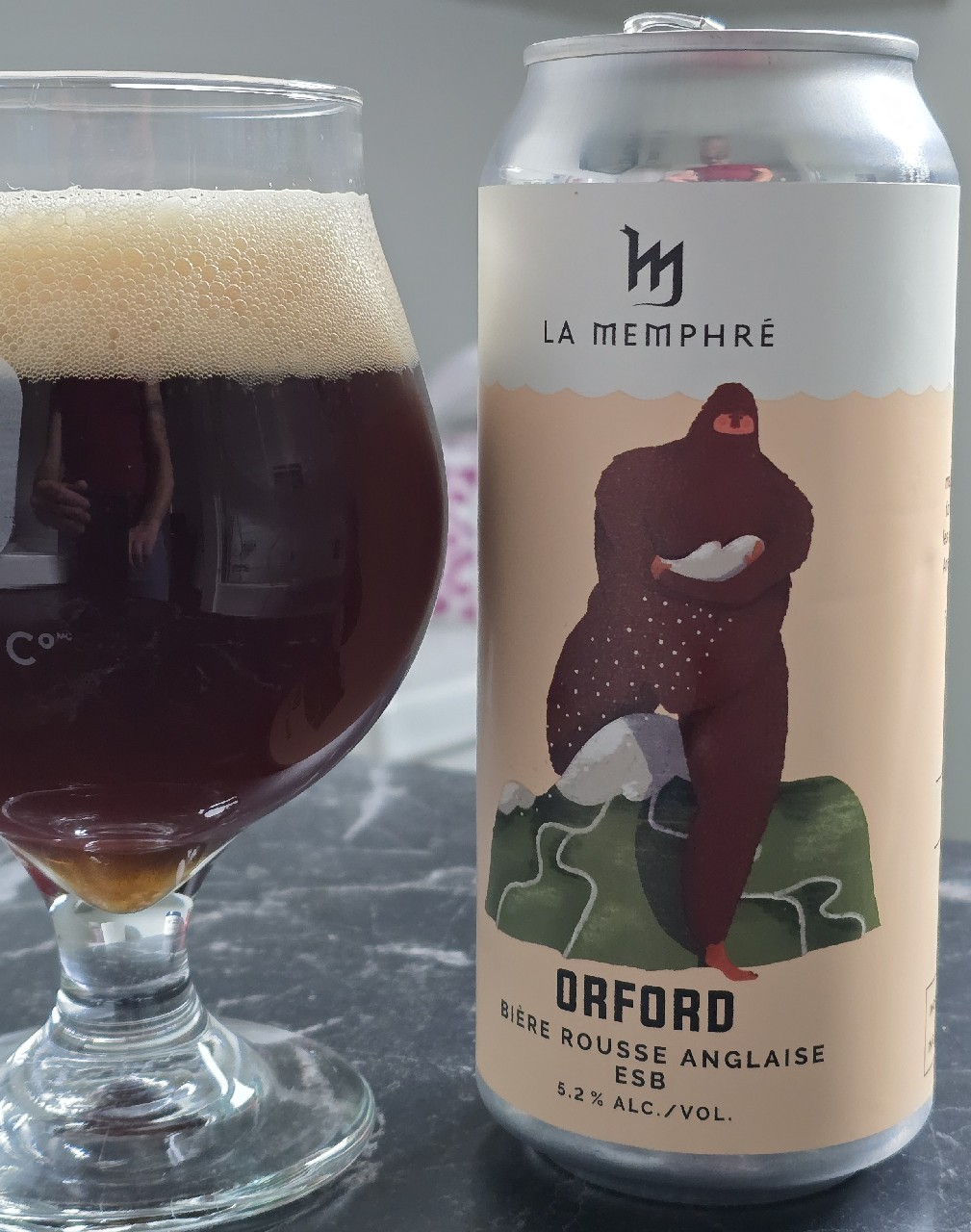 Orford Bière Rousse Anglaise ESB, Microbrasserie la Memphré