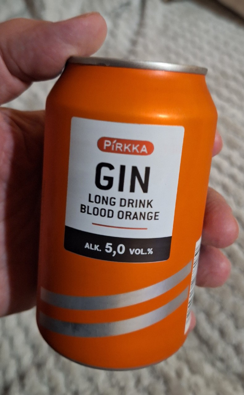 Pirkka GIN Blood Orange Long Drink, Laitilan Wirvoitusjuomatehdas