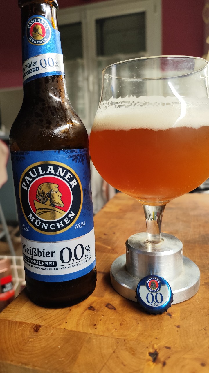 Paulaner Weißbier Alkoholfrei 0,0% / Non-Alcoholic 0,0%, Paulaner Brauerei