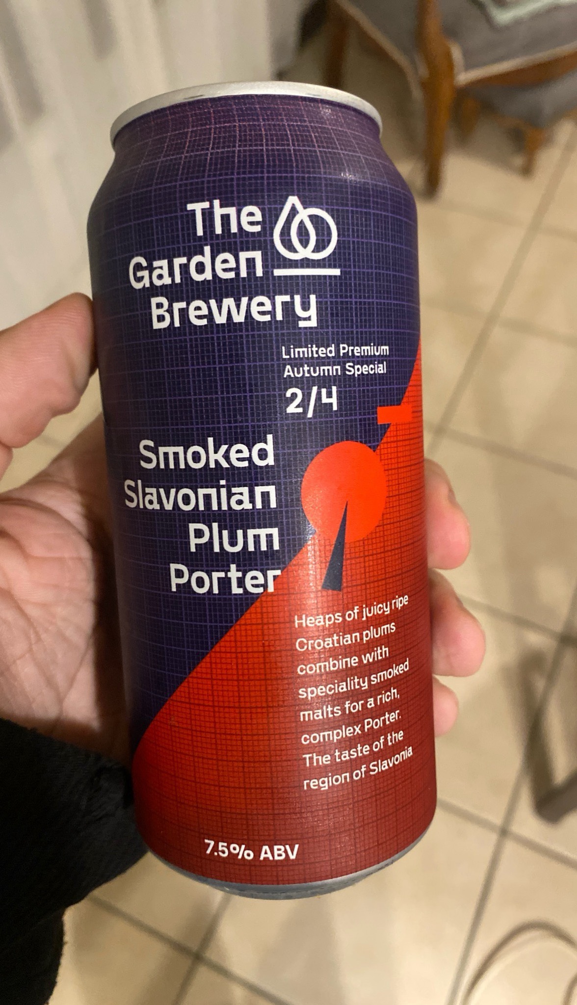 smoked slavonian plum porter, Croatia