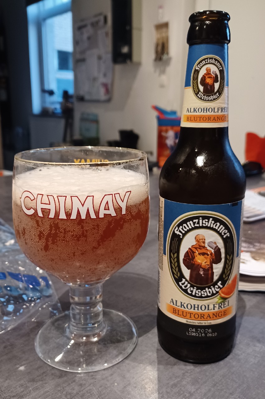 Franziskaner Weißbier Alkoholfrei Blutorange, Germany