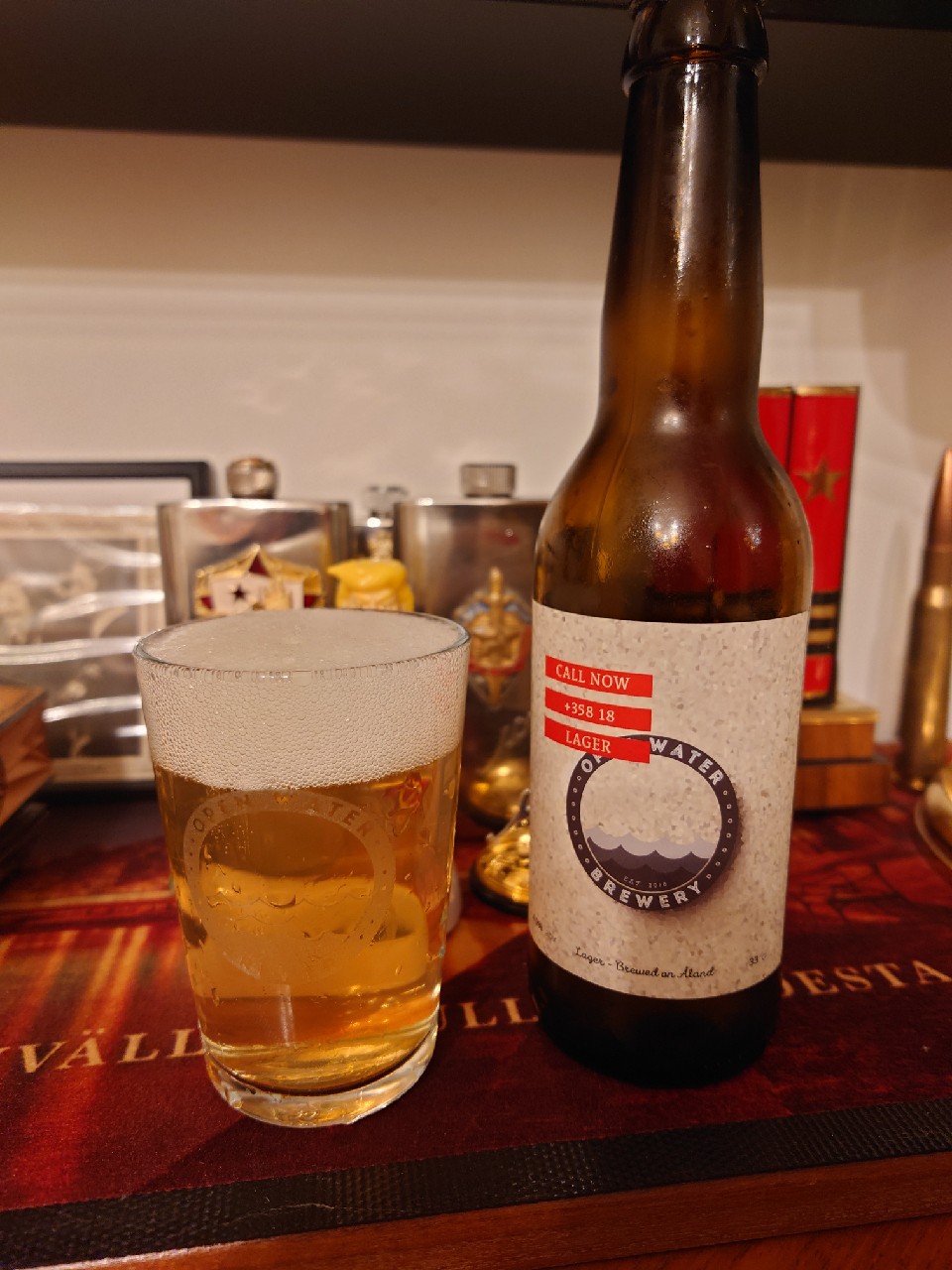 call now +35818 lager, Open Water Brewery