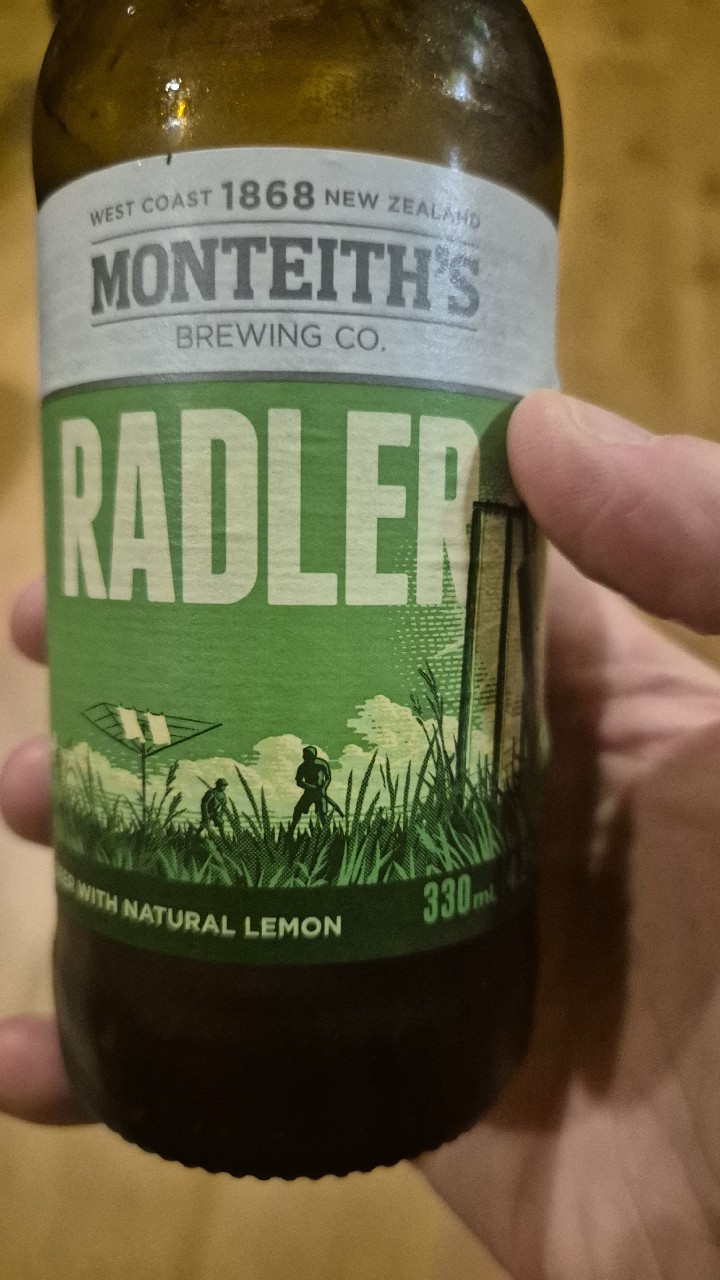 Monteith's Radler, Monteiths Brewing Co. (DB Breweries)