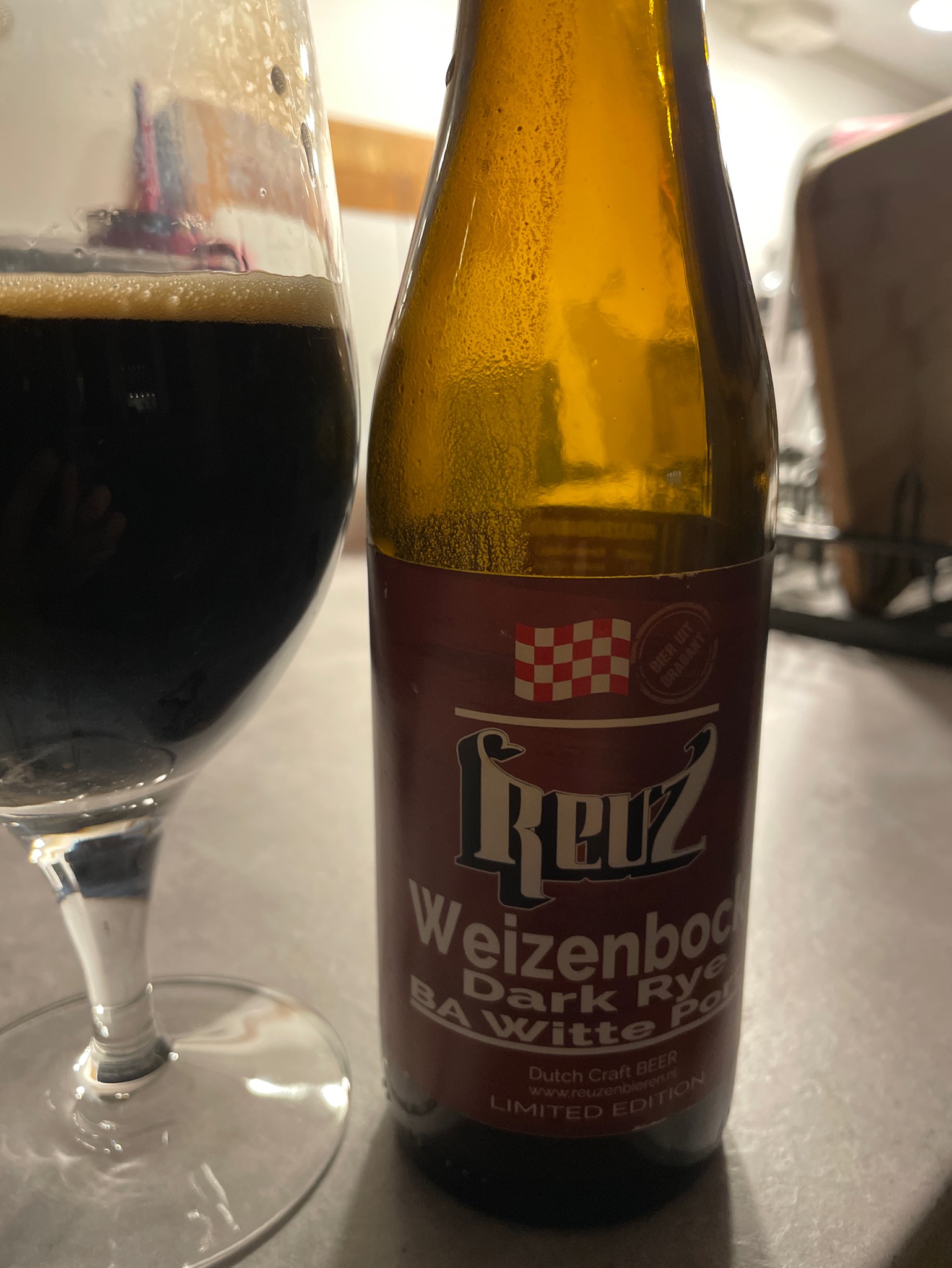 Weizenbock dark rye BA witte port, Reuzen Bieren
