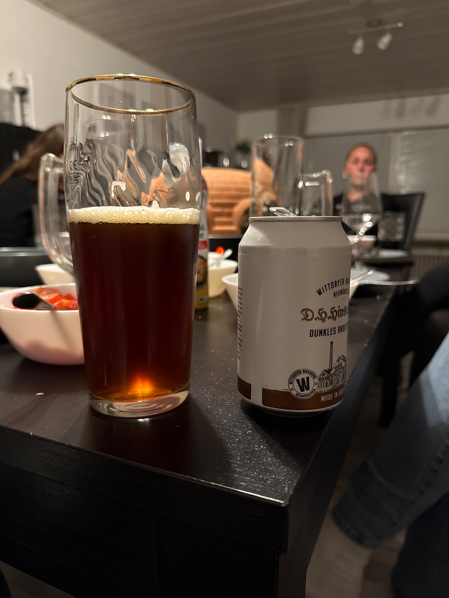 D.H.Hinselmann Dunkles Arbeiterbier, Wittorfer Brauerei