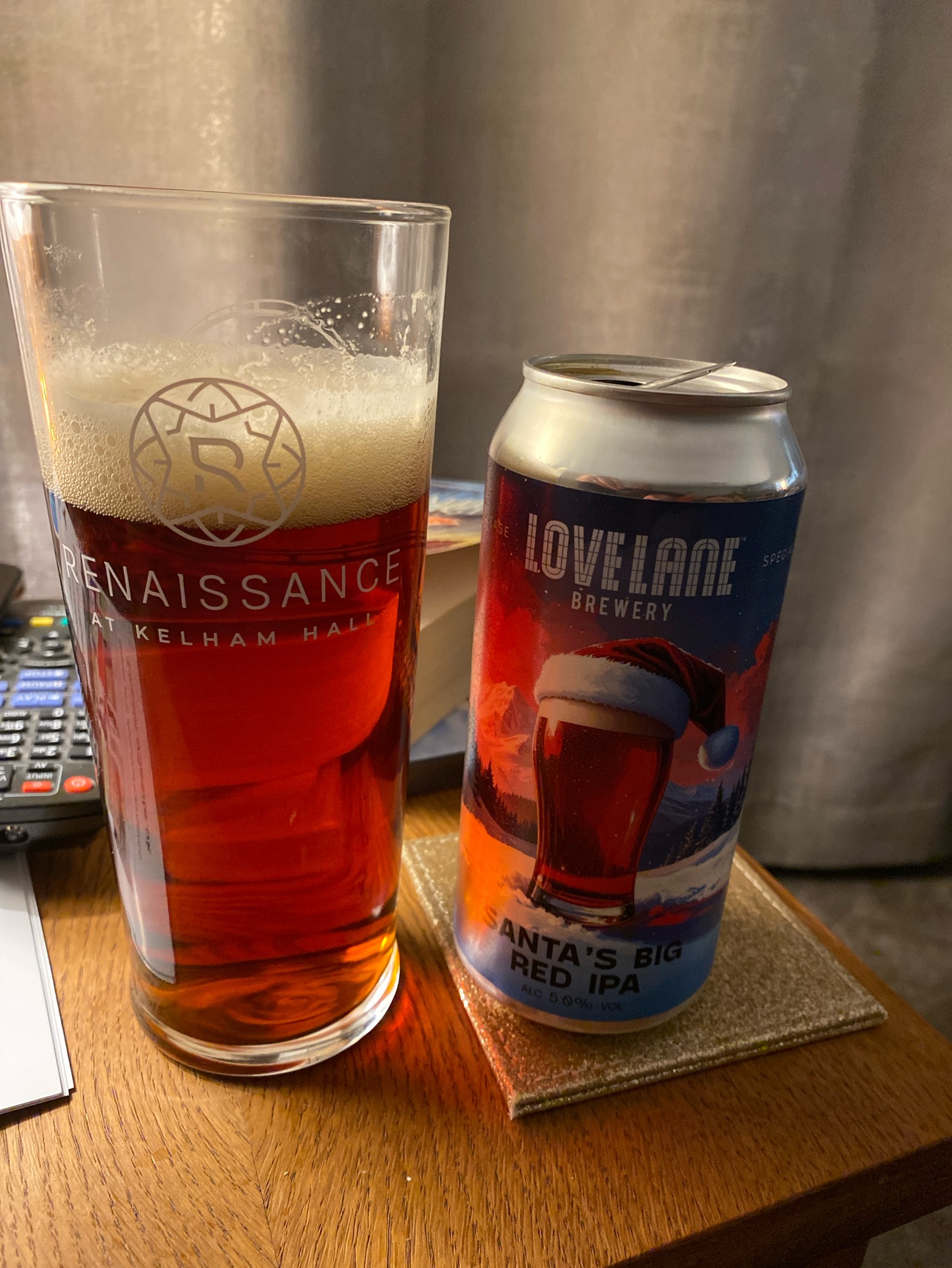 Santa's big red ipa, Love Lane Brewing