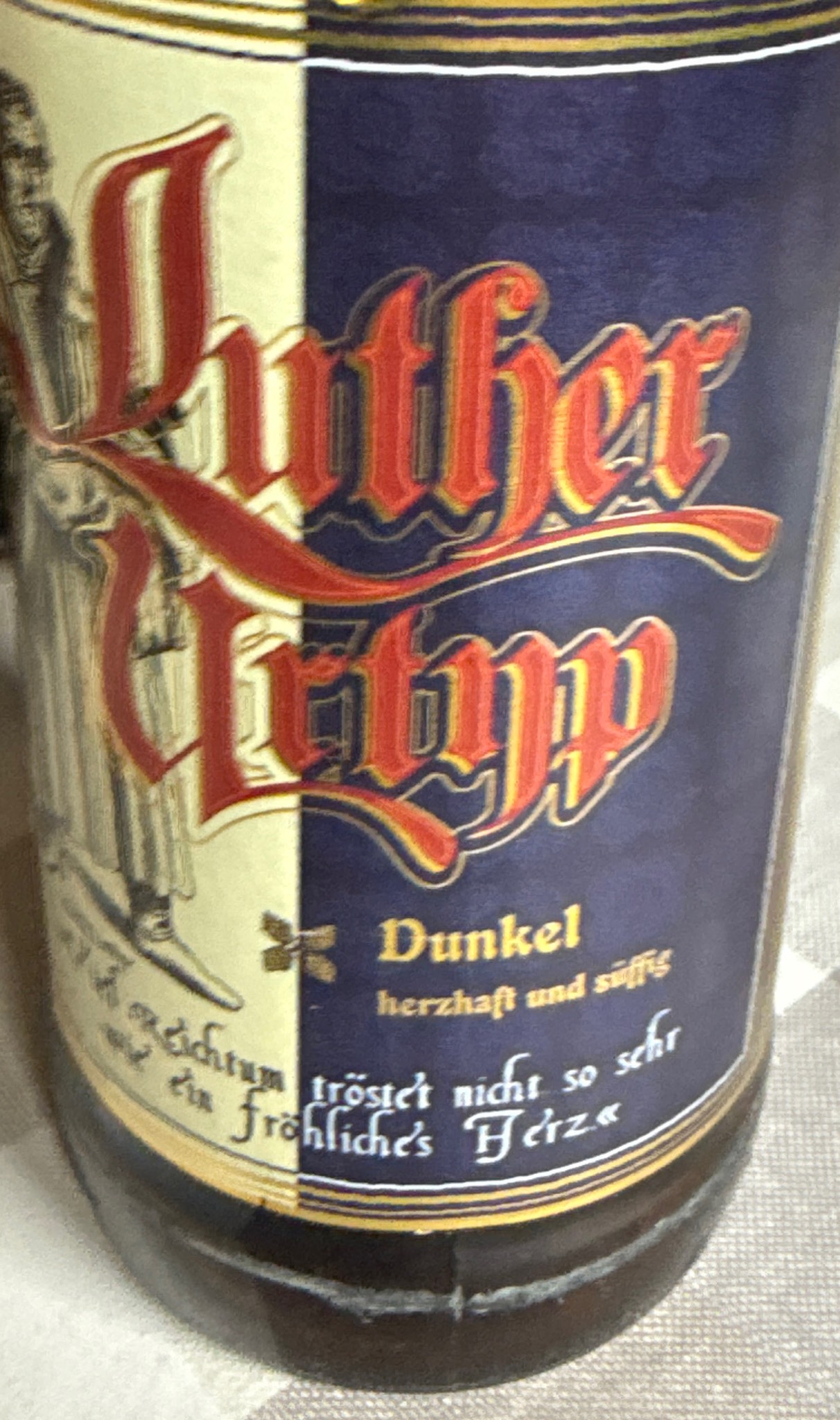 Luther Urtyp Dunkel, Brauerei Neunspringe Worbis