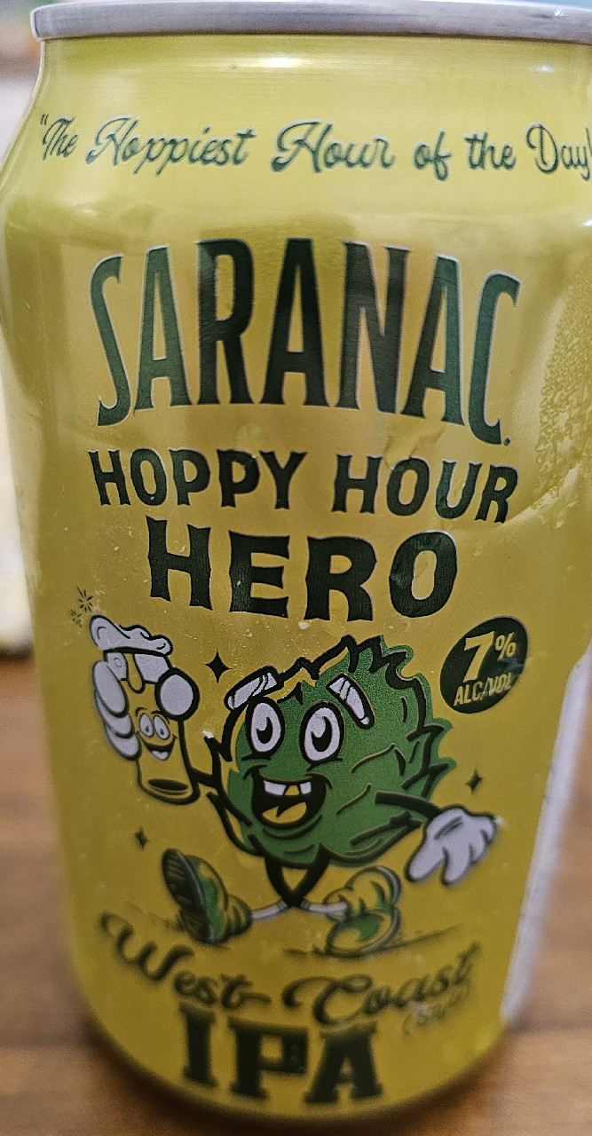 Hoppy Hour Hero IPA, Saranac Brewery