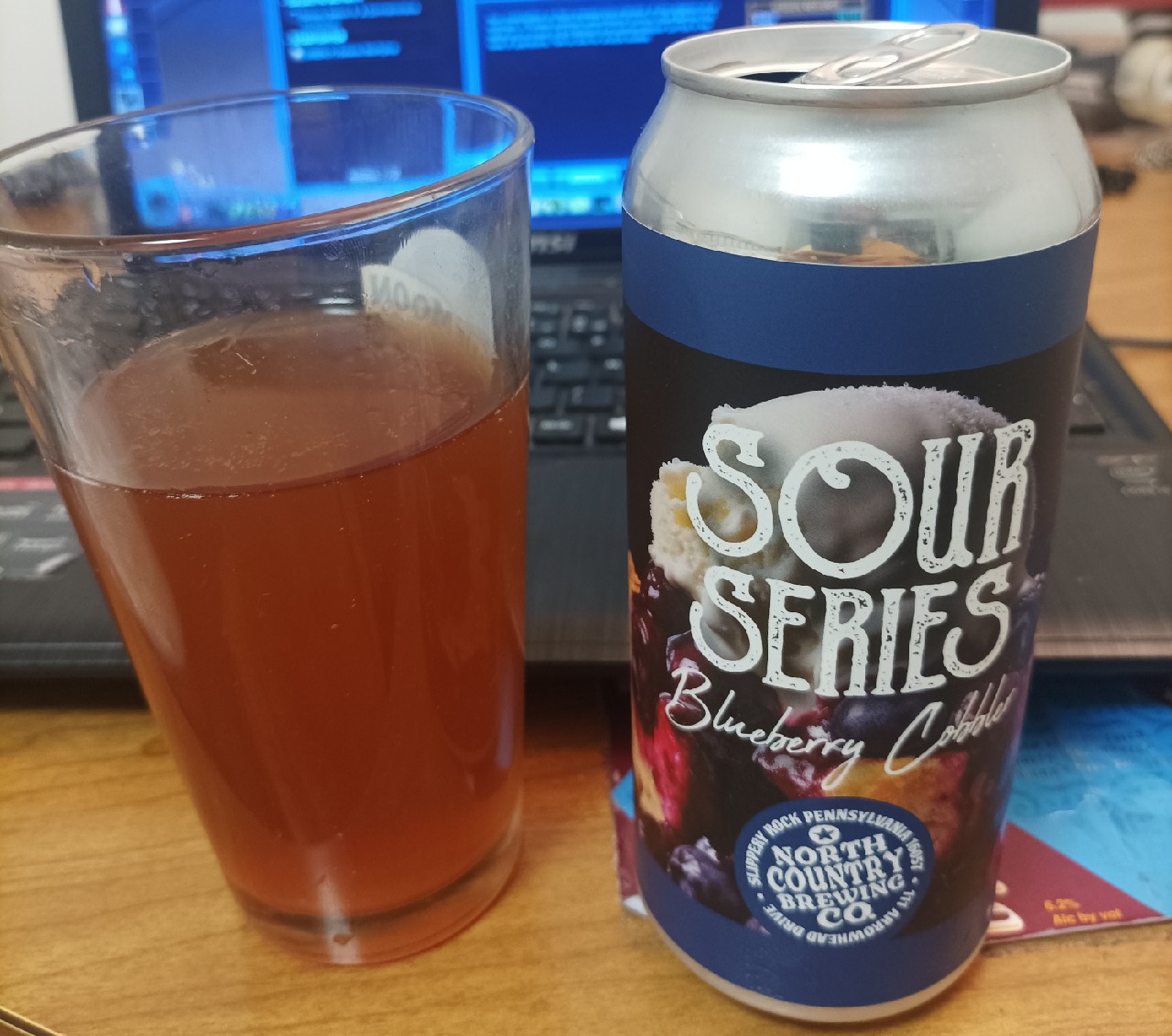 blueberry cobbler, North Country Brewing Company