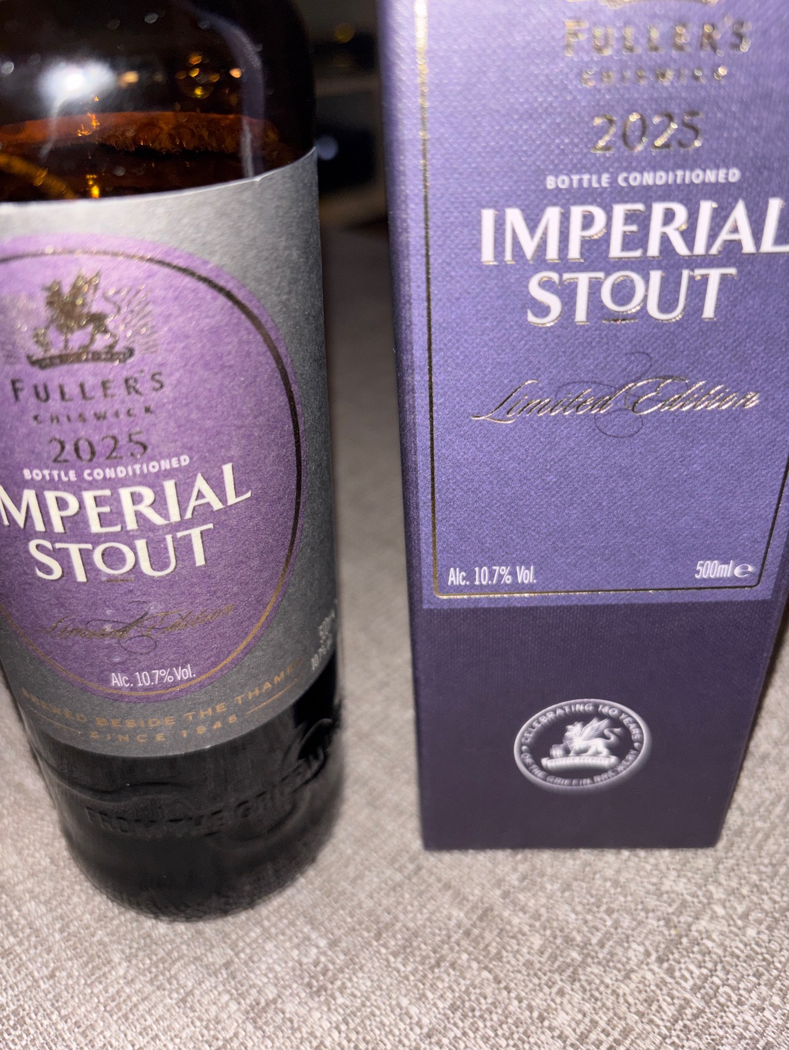 Imperial Stout, Fuller's Griffin Brewery (Asahi Breweries)