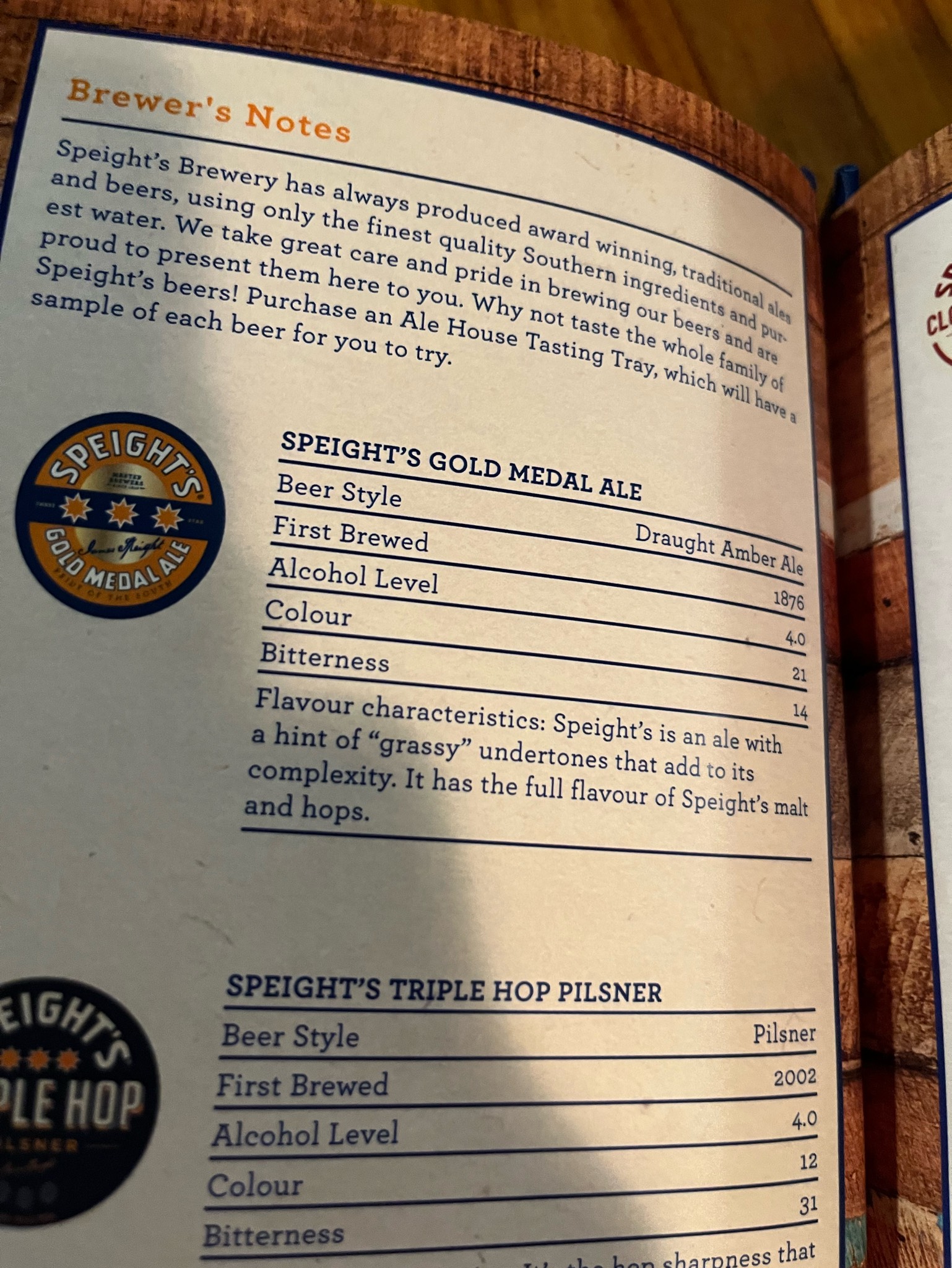 Gold Medal Ale, Speight's Brewery