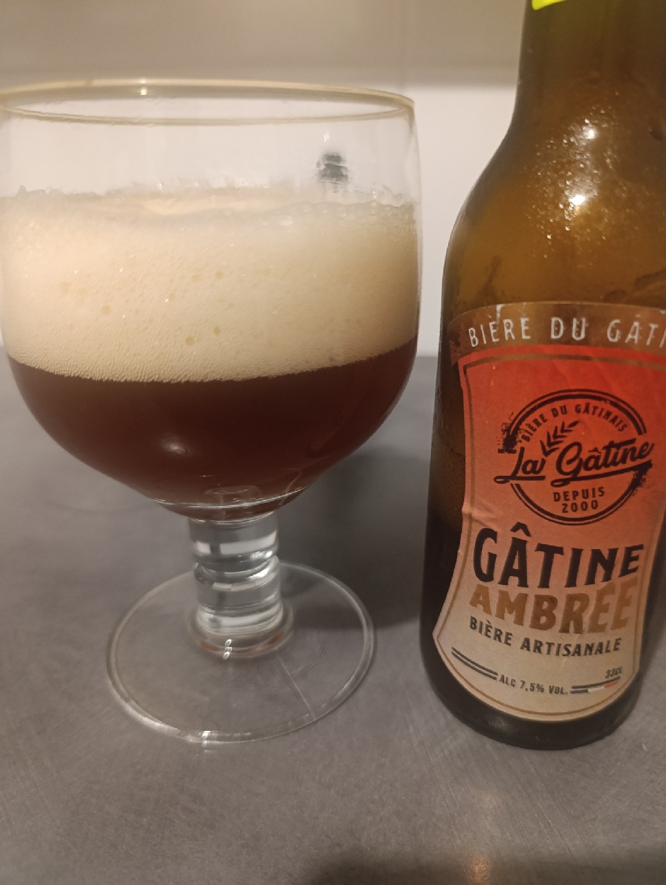 La Gâtine Ambrée, Bière La Gâtine