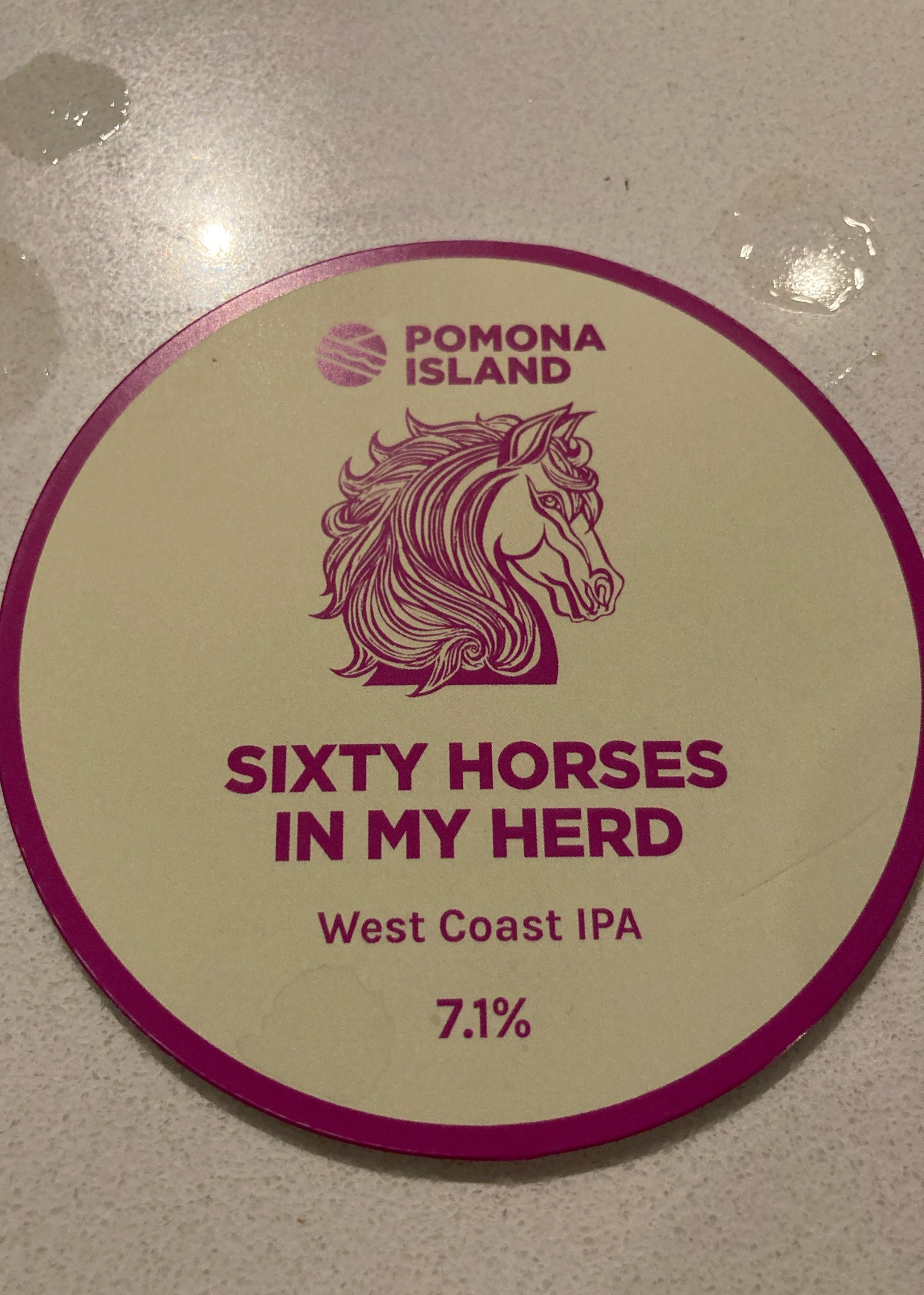 Sixty horses in my herd, Pomona Island Brew Co