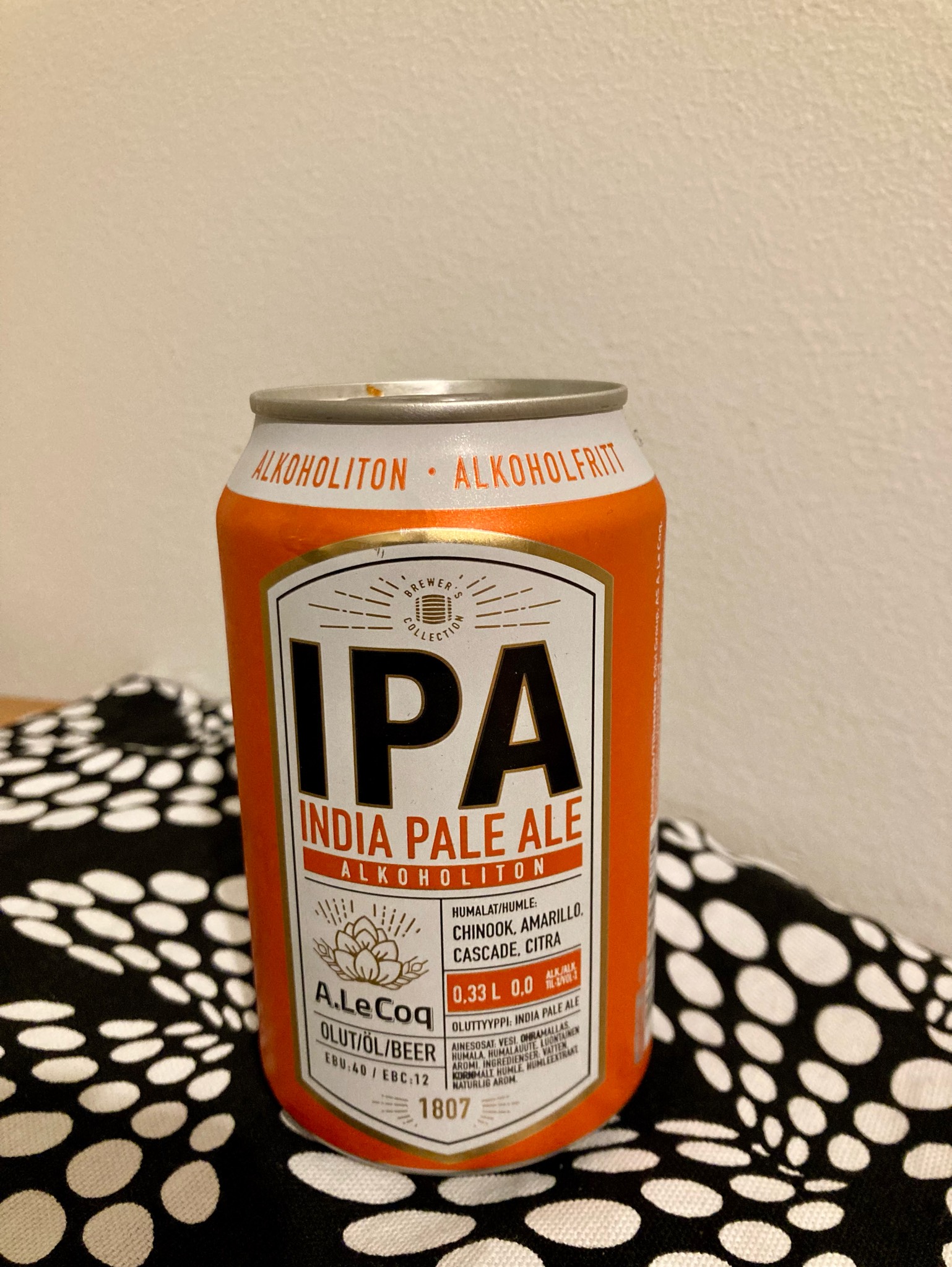 IPA Alkoholiton / Non-Alcoholic / Alkoholivaba, Estonia