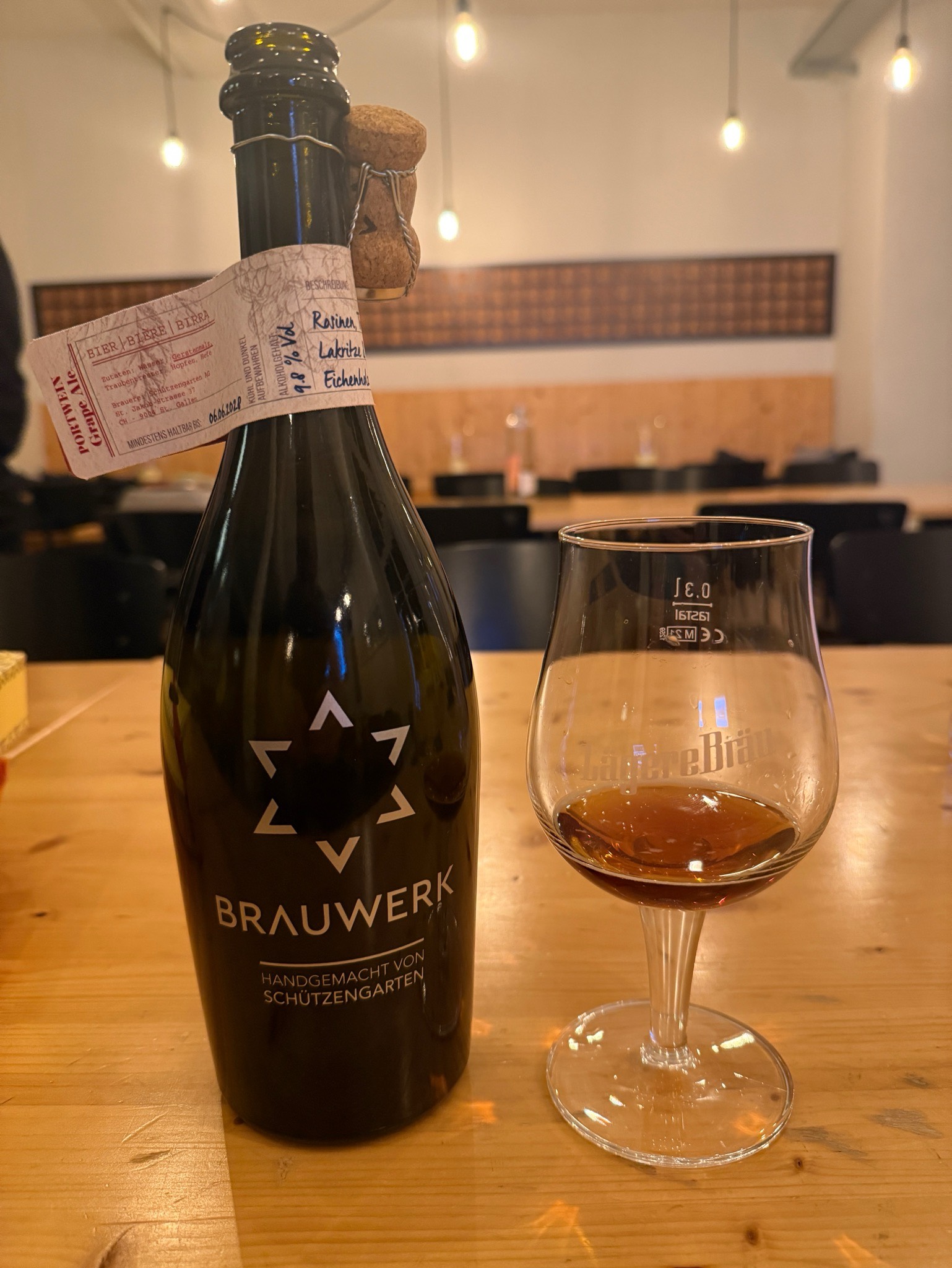 Brauwerk Portwein Grape Ale, Brauerei Schützengarten
