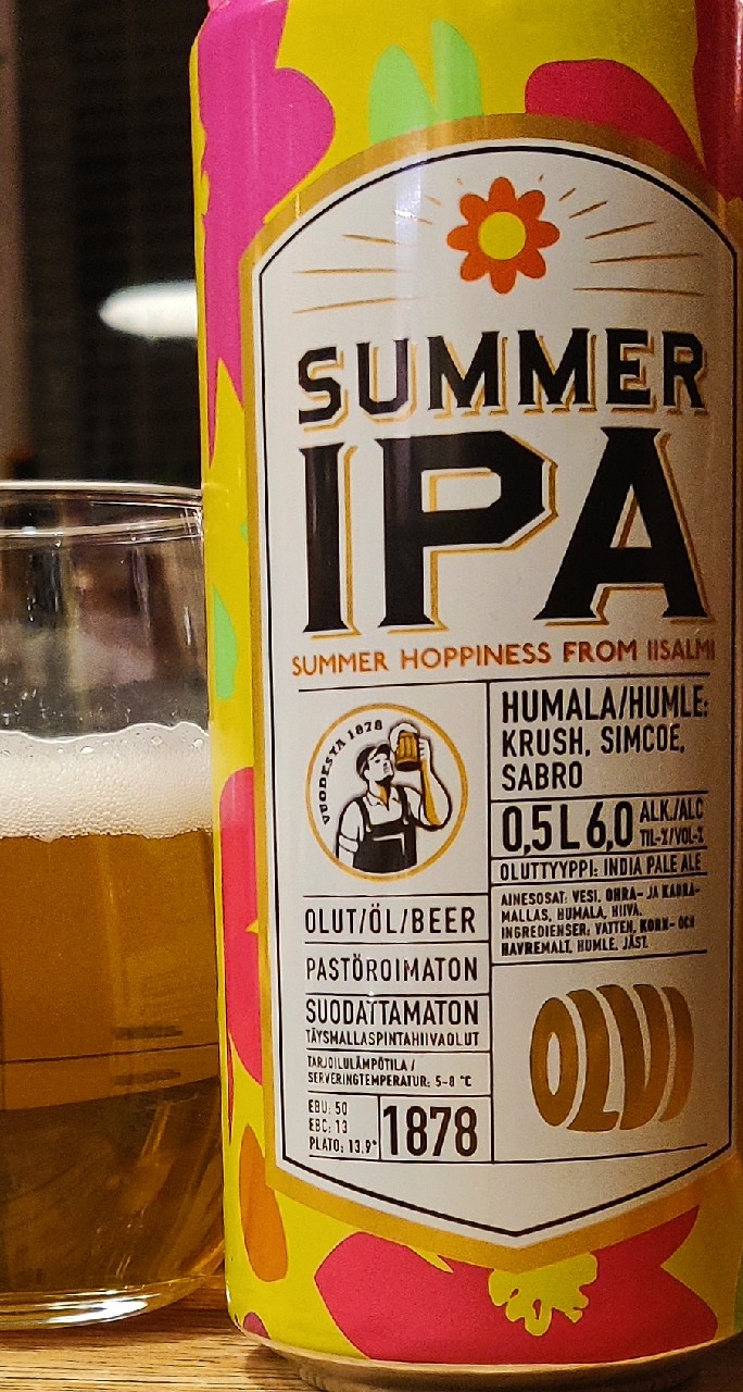 Olvi Summer IPA, Finland