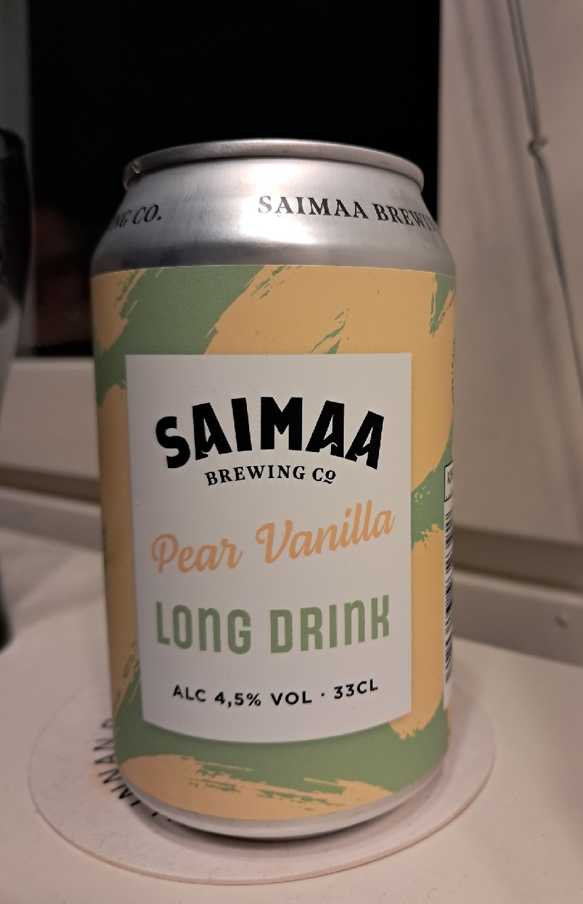 Saimaa Long Drink Pear Vanilla, Finland