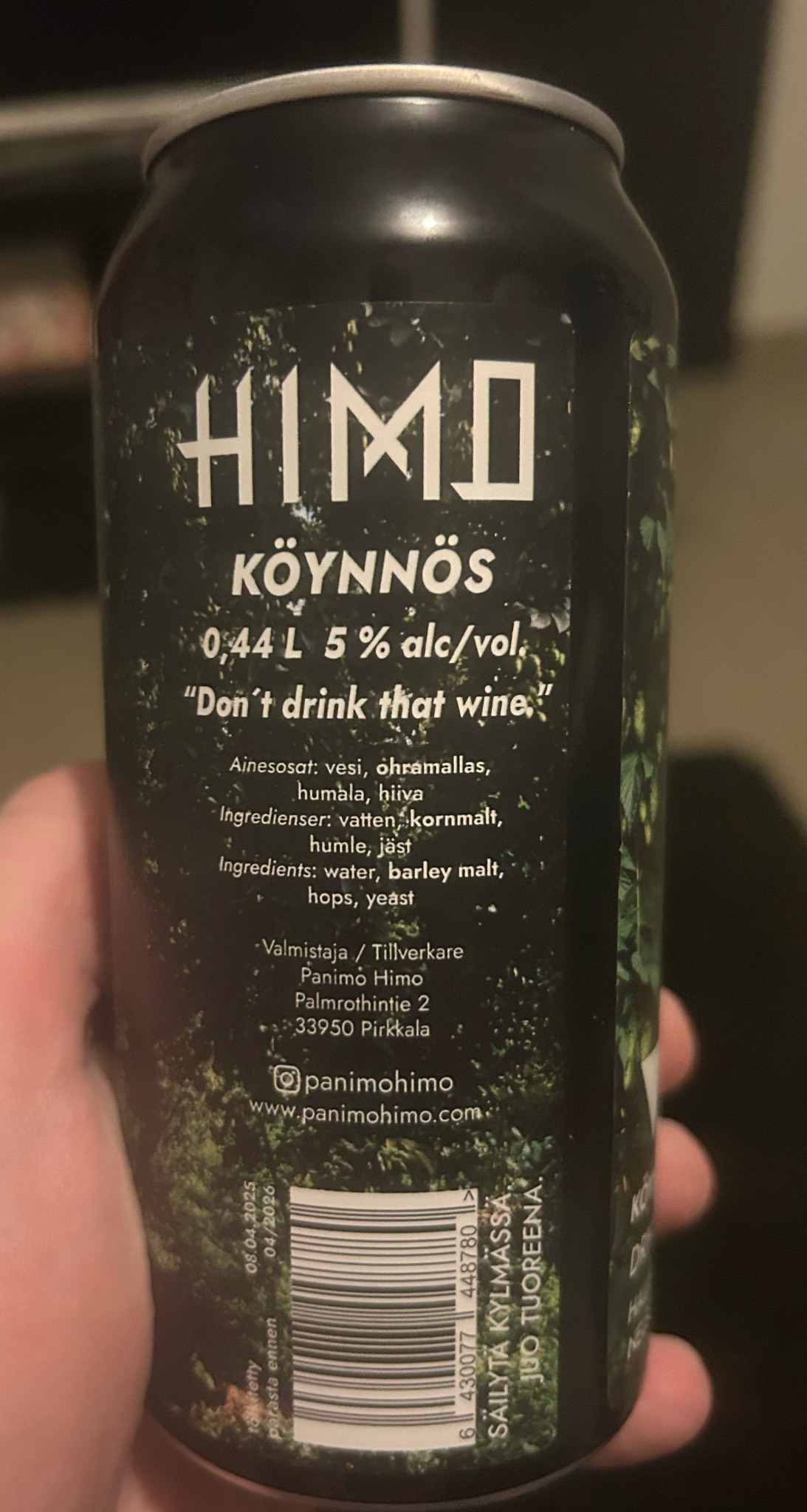 Köynnös, Panimo HIMO