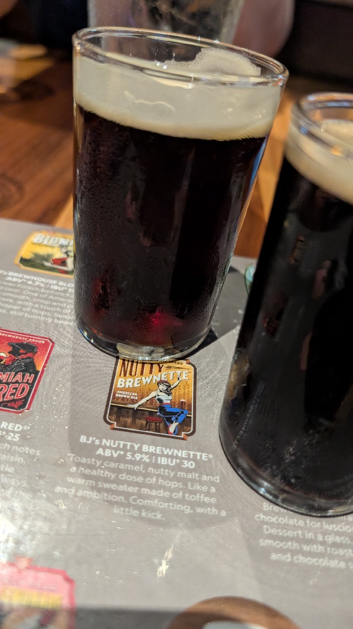BJ's Nutty Brewnette, BJ's Restaurant & Brewhouse