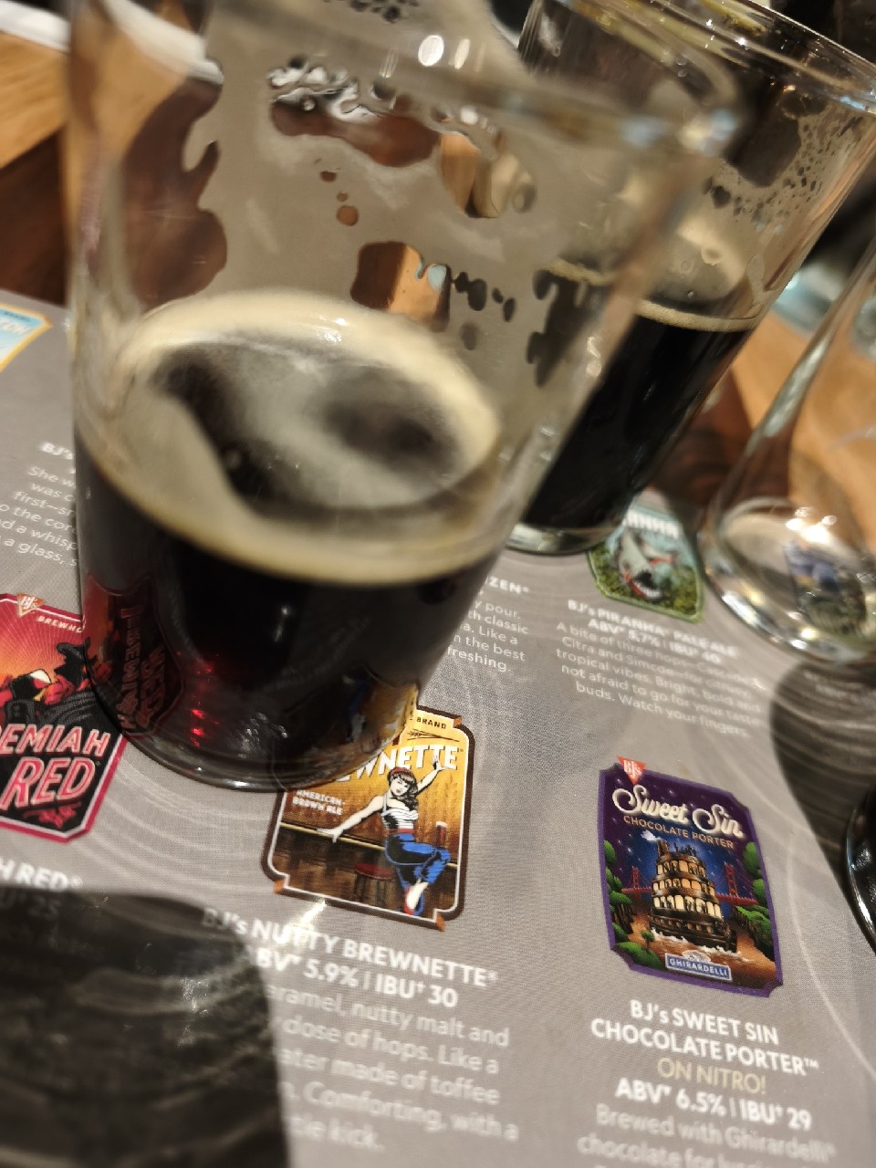 BJ's Nutty Brewnette, BJ's Restaurant & Brewhouse