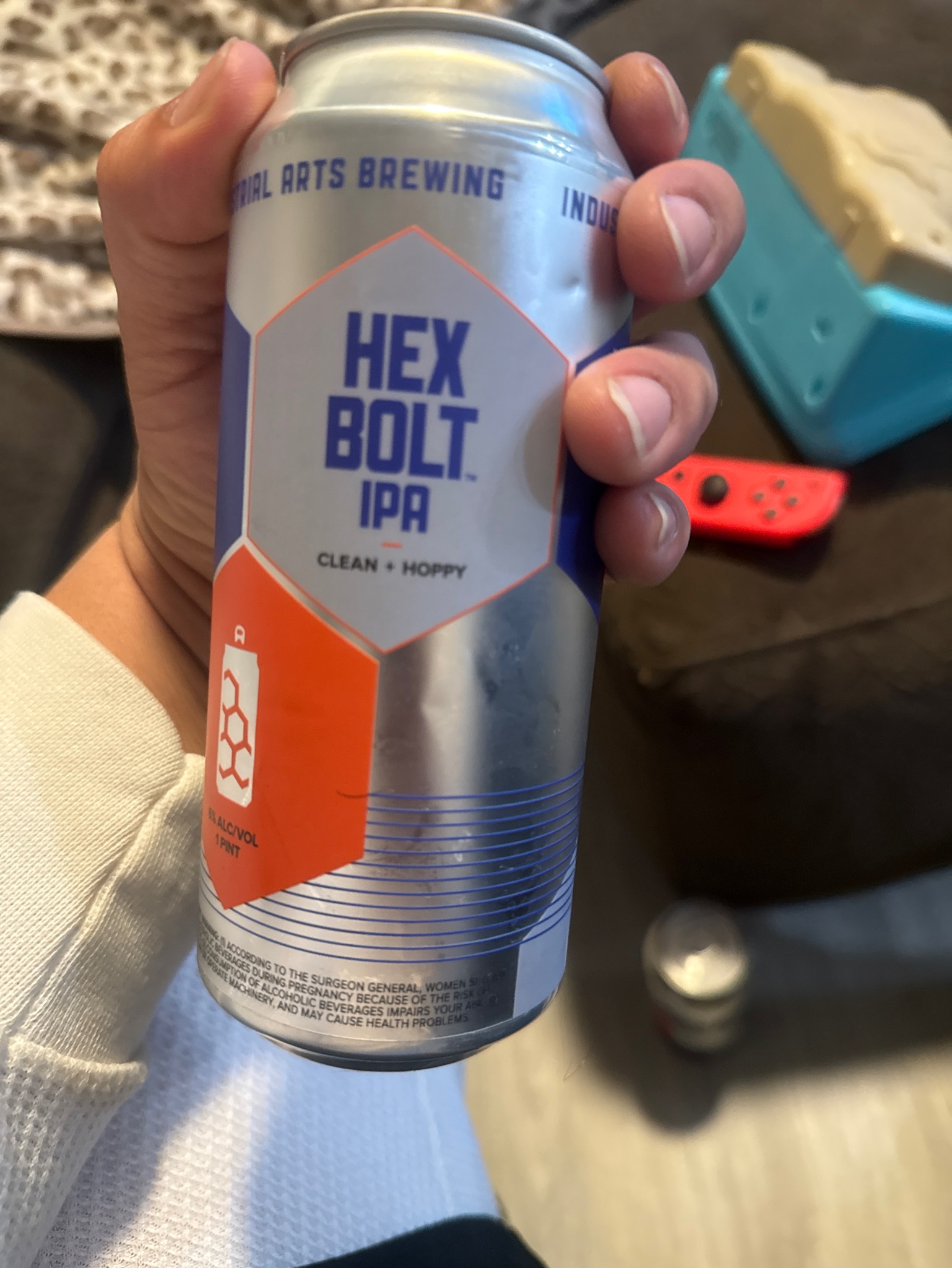 Hex bolt ipa clean + hoppu, Industrial Arts Brewing Company