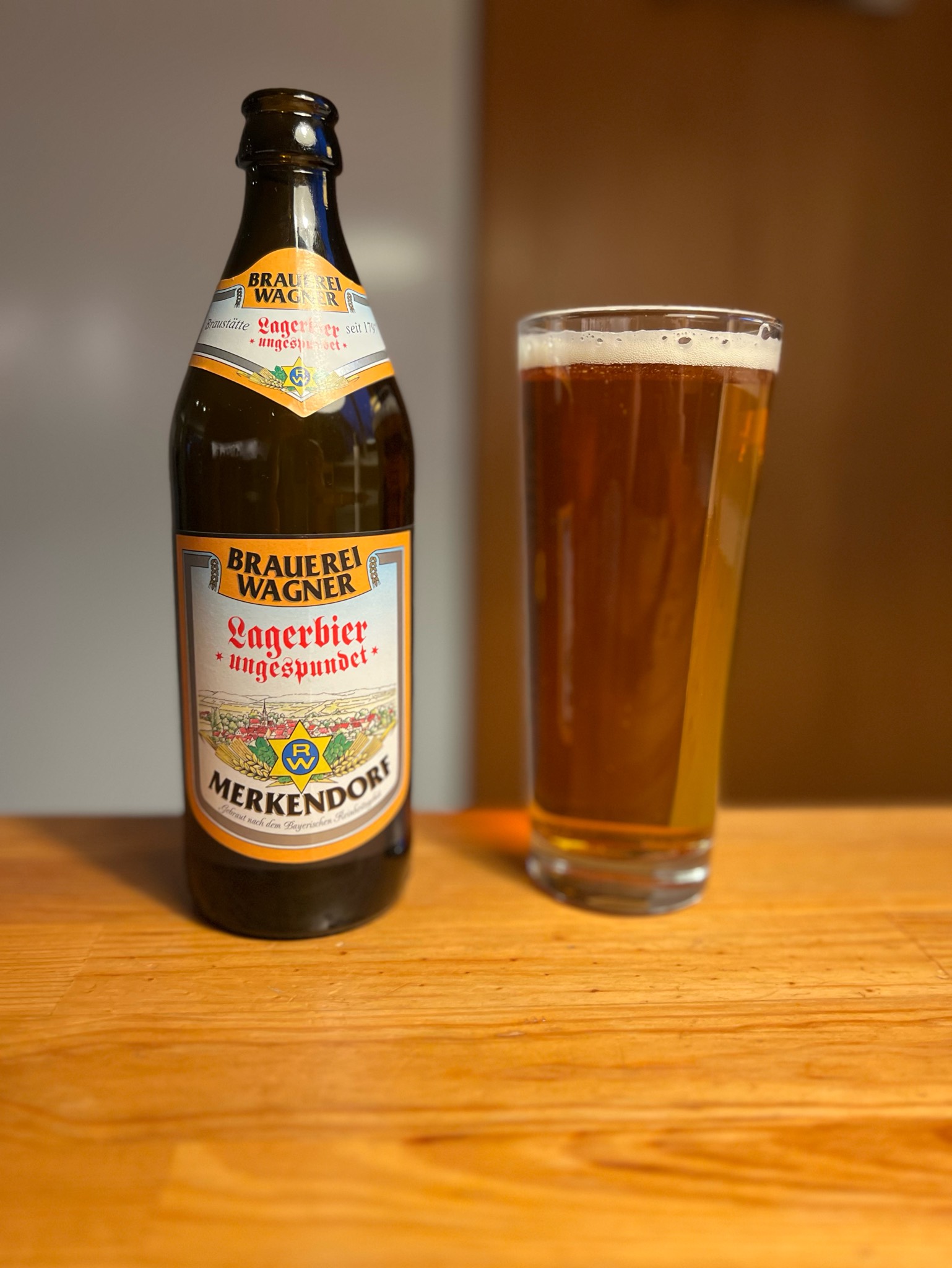 Lagerbier Ungespundet, Brauerei Wagner Merkendorf