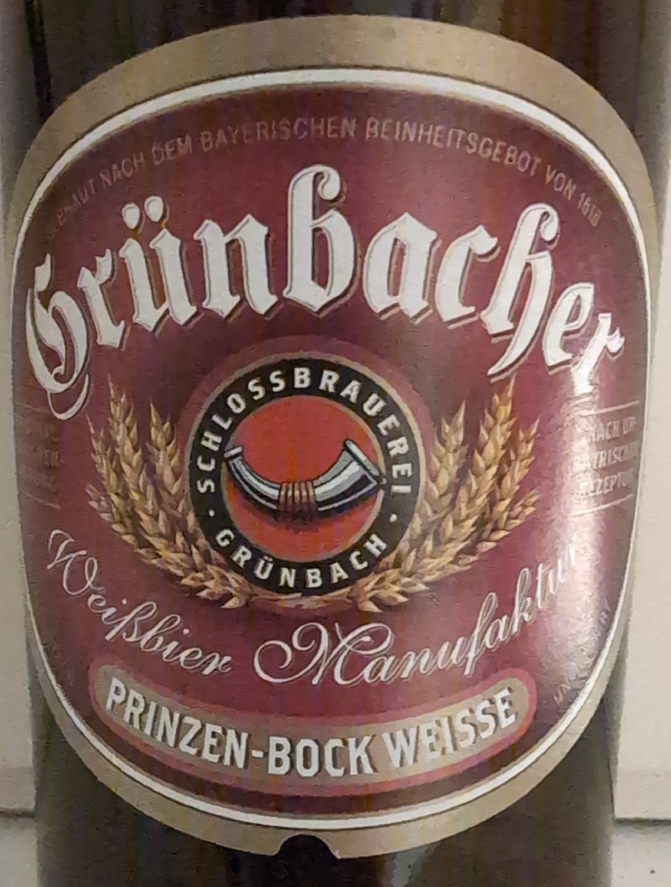 Grünbacher Prinzen-Bock Weisse, Germany