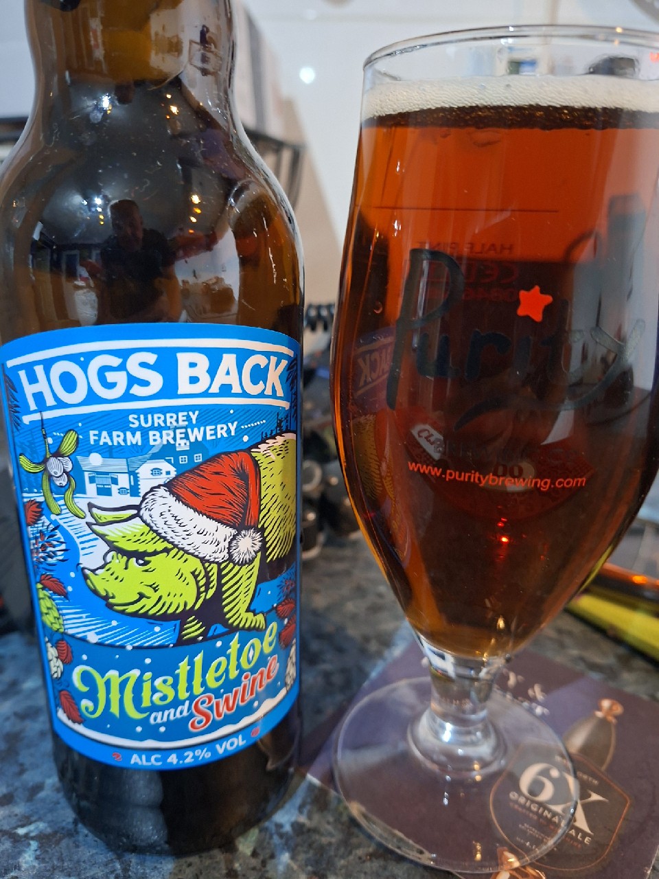 Mistletoe and Swine, Hogs Back Brewery