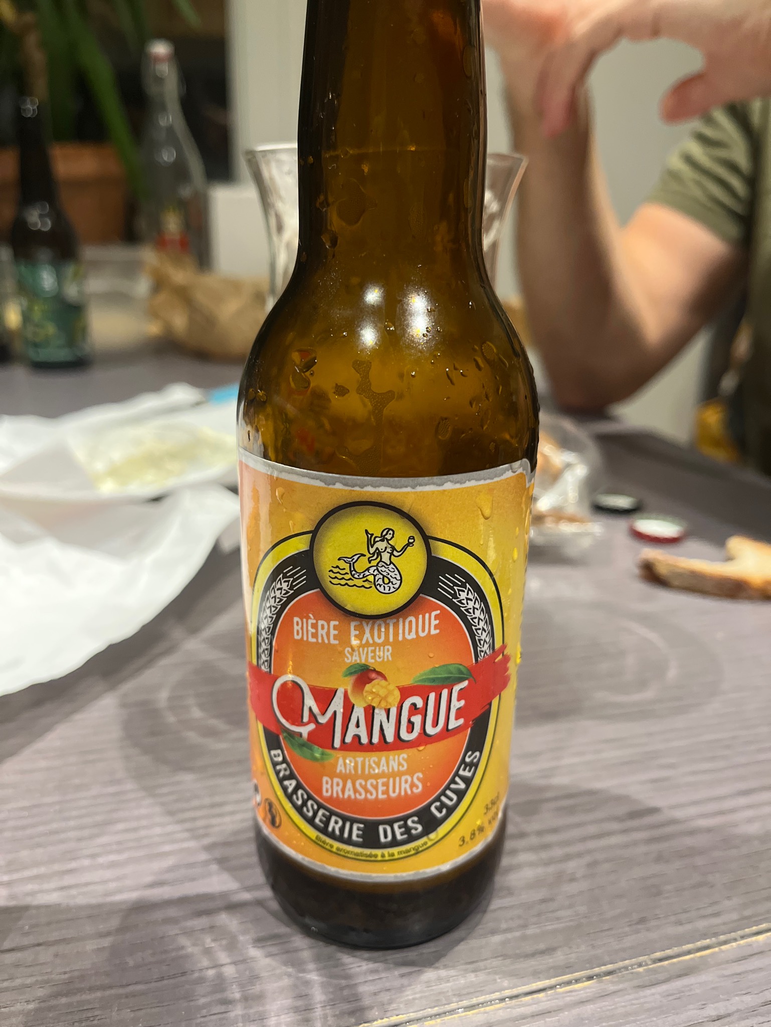 Bière exotique saveur mangue, France