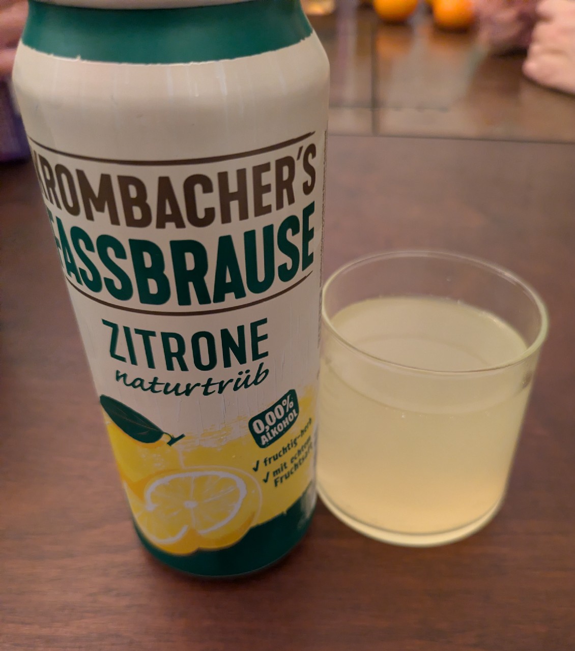 Krombacher's Fassbrause Zitrone naturtrüb, Krombacher Brauerei