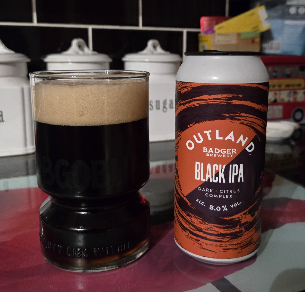 Outland black IPA, England