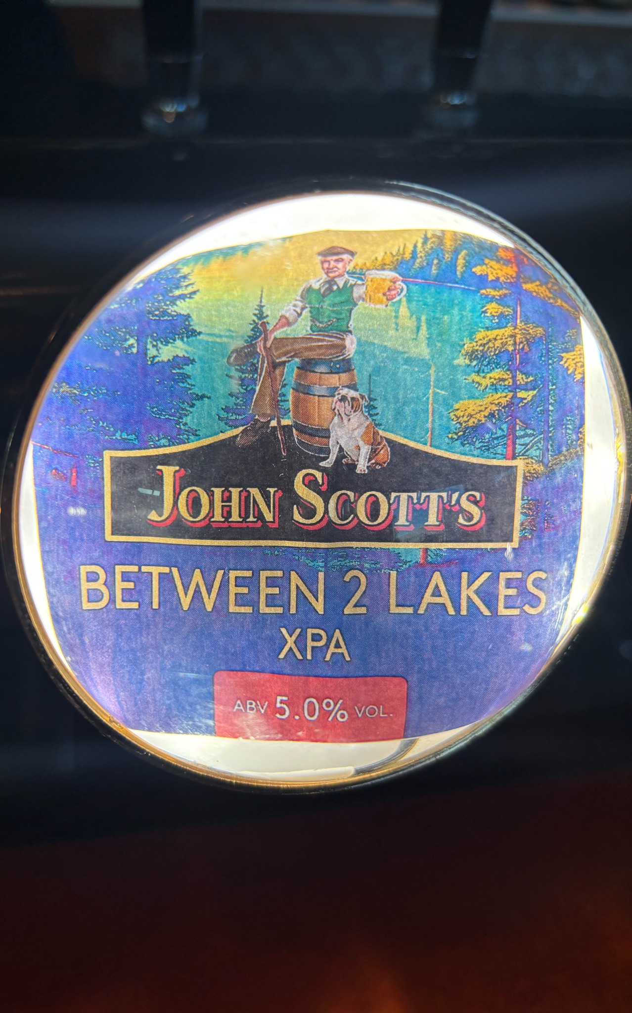 Between 2 lakes, John Scott's Brewery