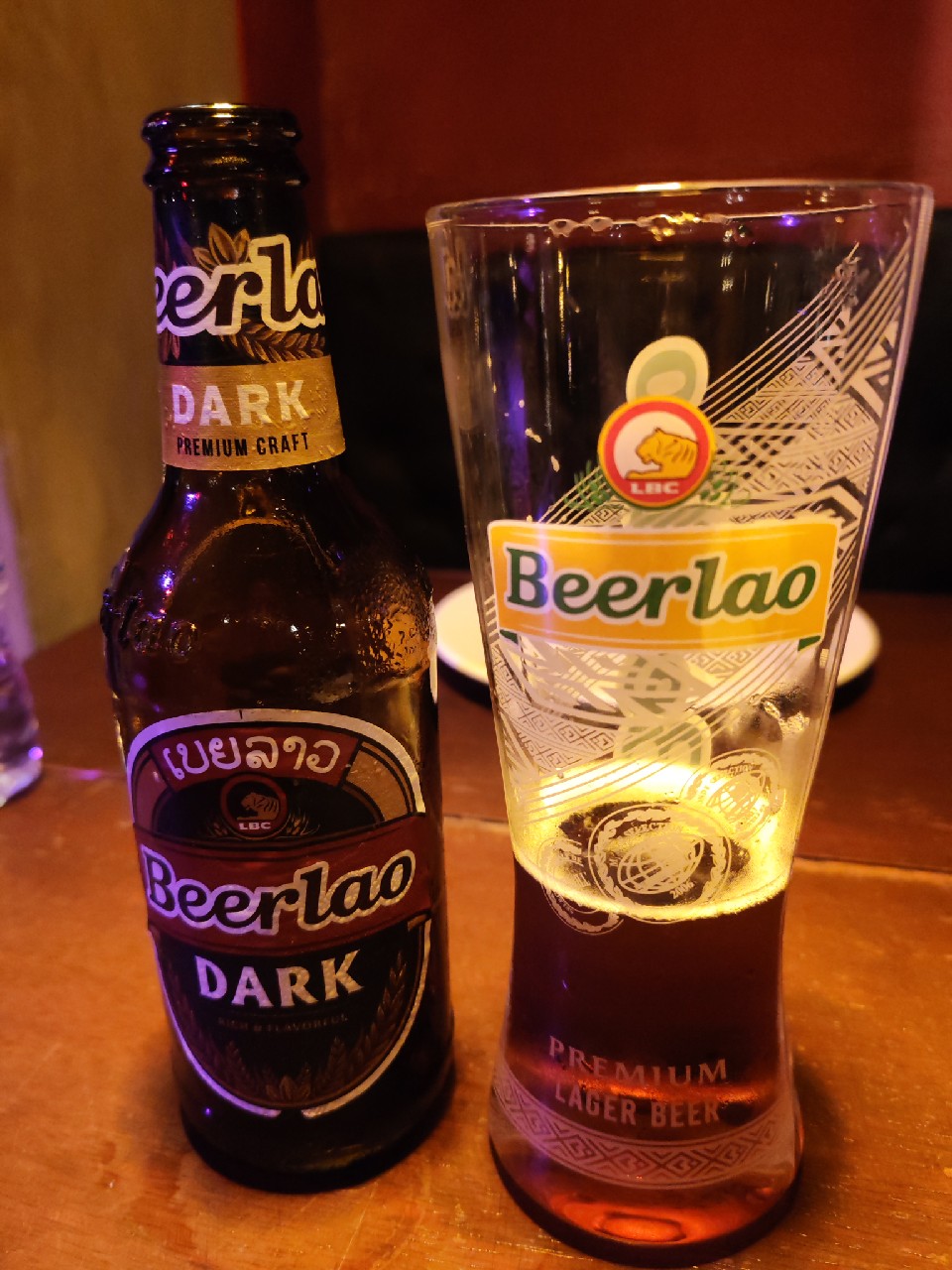 Beerlao / ເບຍລາວ Dark Lager, Lao Brewery Company (Carlsberg)