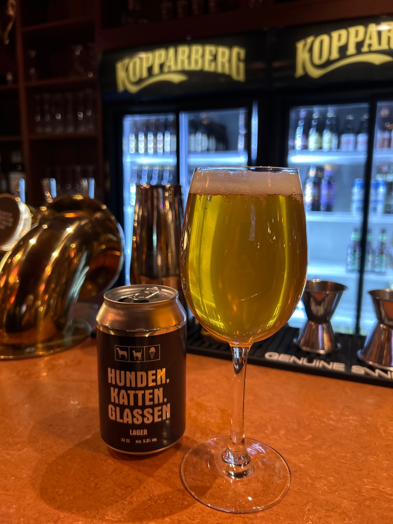 Hunden, katten, glassen, Odd Island Brewing