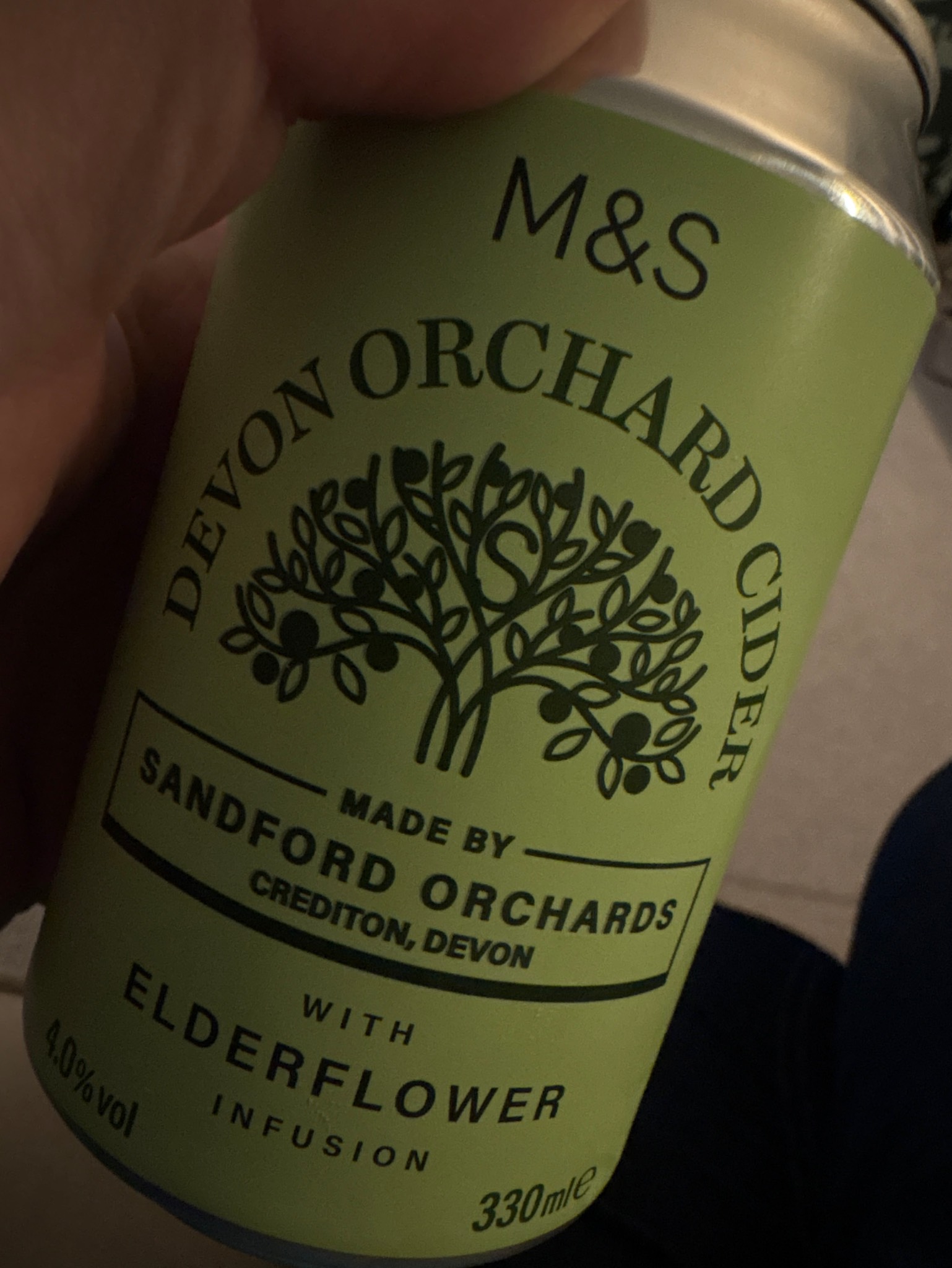 Devon Farmhouse Cider With Elderflower, Sandford Orchards